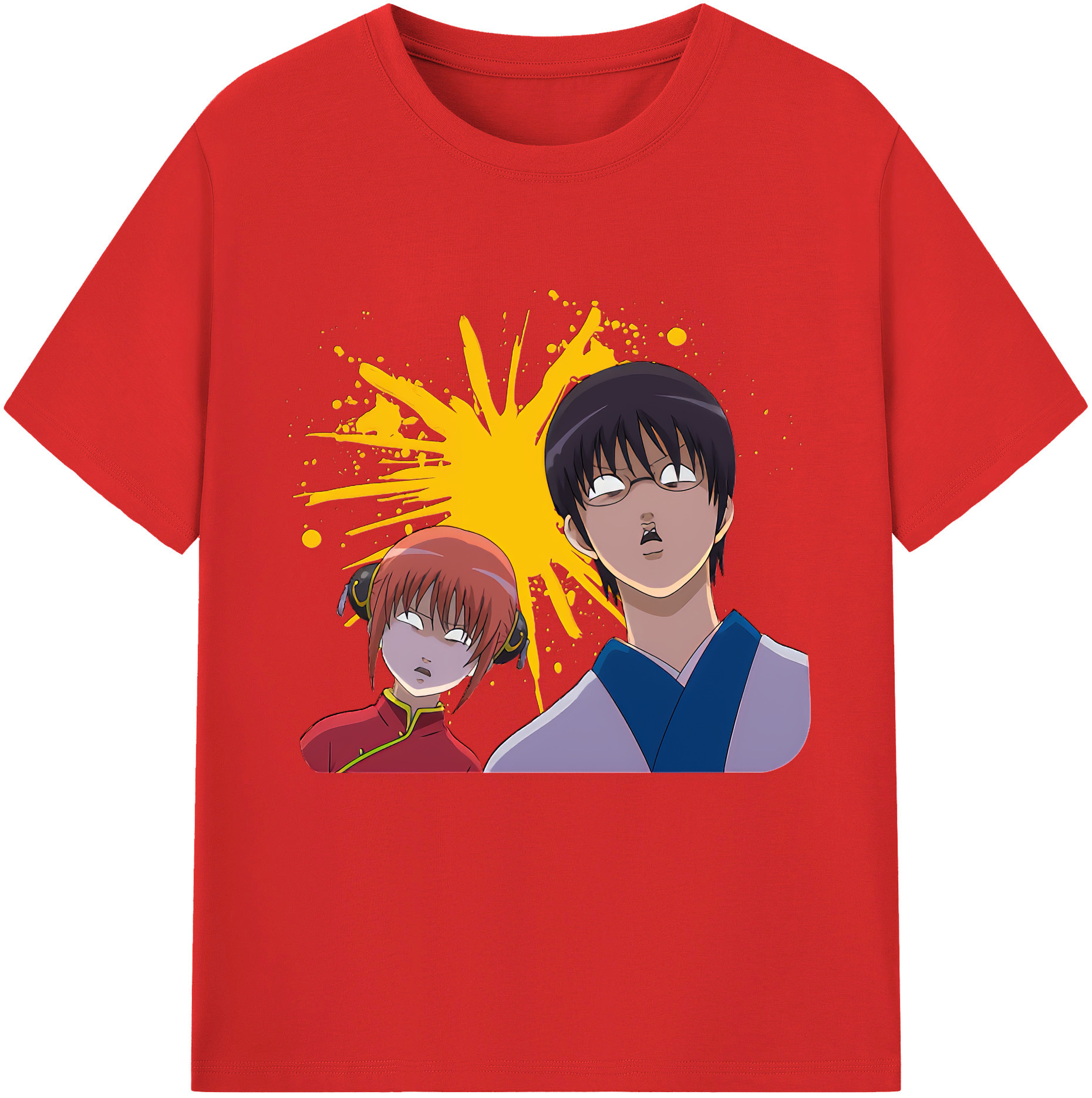 （画像用） ぎんたま 坂田銀時（さかたぎんとき） 神楽 志村新八（しむら しんぱち） GINTAMA Sakata Gintoki Kagura Shimura Shinpachi レディースカジュアルプリントTシャツ（綿100％）