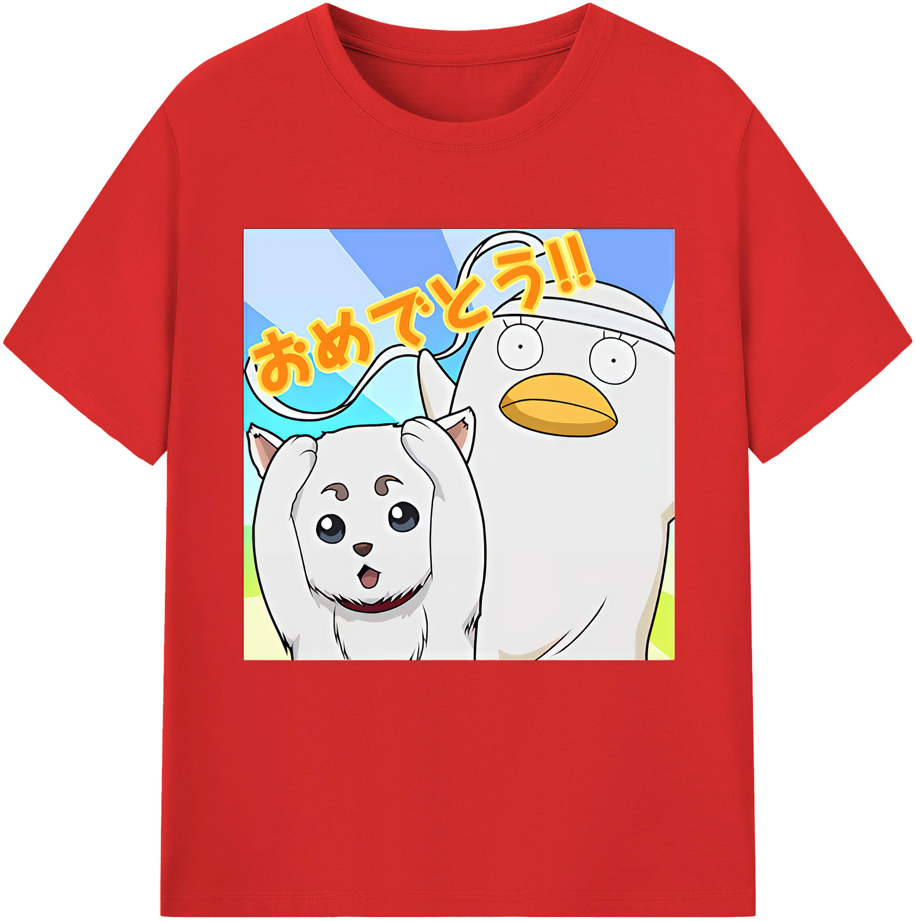 （画像用） ぎんたま 坂田銀時（さかたぎんとき） 神楽 志村新八（しむら しんぱち） GINTAMA Sakata Gintoki Kagura Shimura Shinpachi レディースカジュアルプリントTシャツ（綿100％）