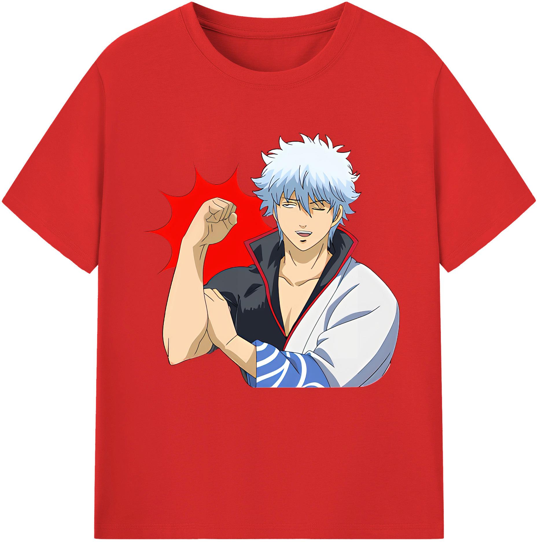 （画像用） ぎんたま 坂田銀時（さかたぎんとき） 神楽 志村新八（しむら しんぱち） GINTAMA Sakata Gintoki Kagura Shimura Shinpachi レディースカジュアルプリントTシャツ（綿100％）