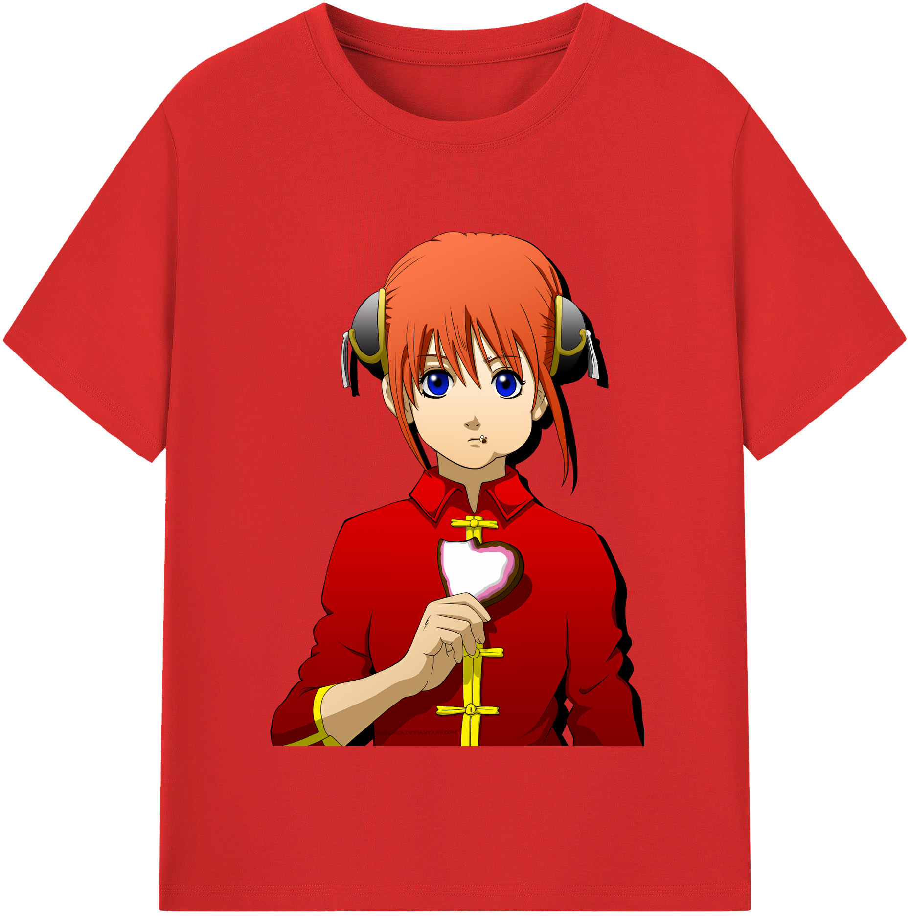 （画像用） ぎんたま 坂田銀時（さかたぎんとき） 神楽 志村新八（しむら しんぱち） GINTAMA Sakata Gintoki Kagura Shimura Shinpachi レディースカジュアルプリントTシャツ（綿100％）