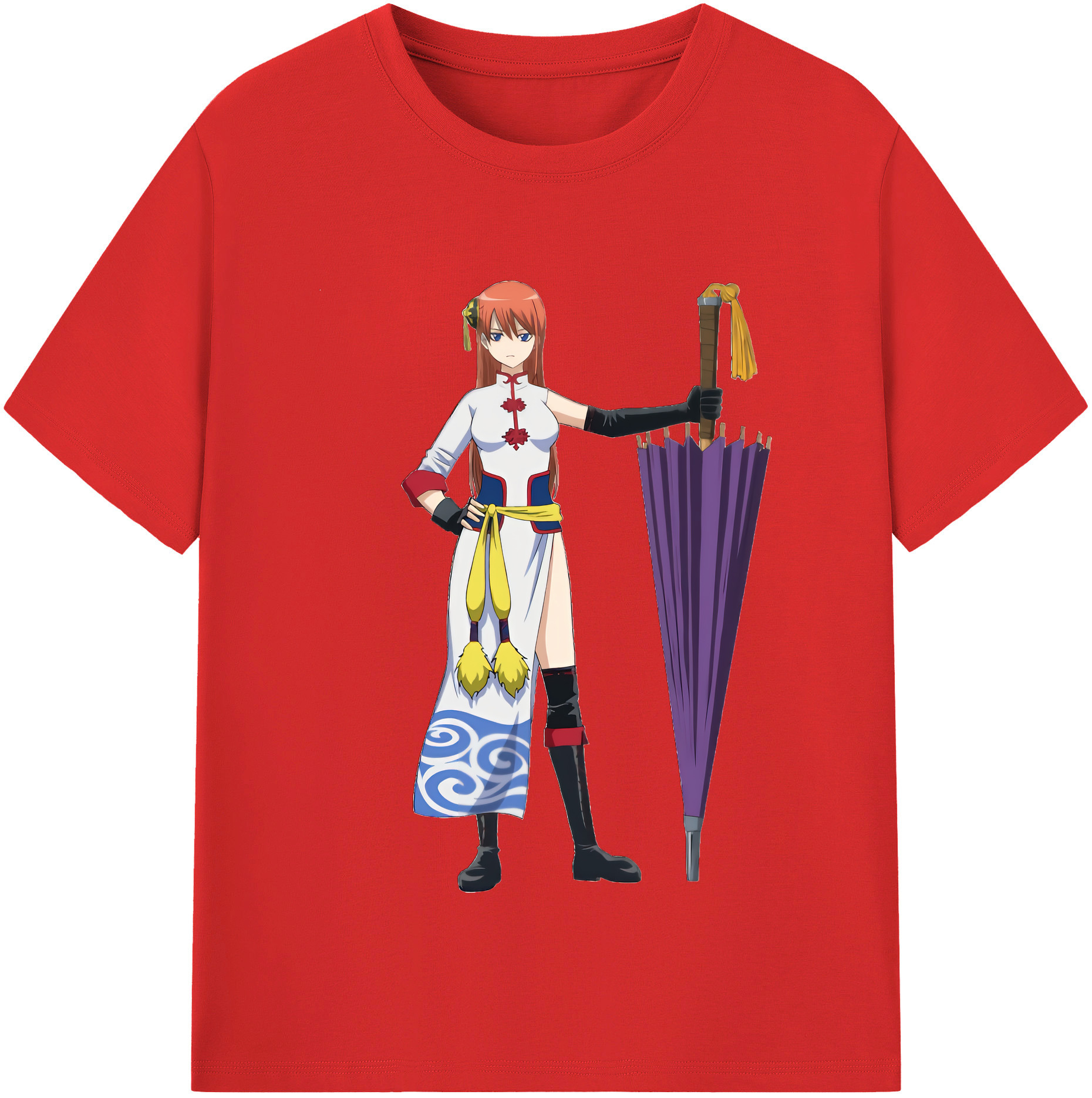 （画像用） ぎんたま 坂田銀時（さかたぎんとき） 神楽 志村新八（しむら しんぱち） GINTAMA Sakata Gintoki Kagura Shimura Shinpachi レディースカジュアルプリントTシャツ（綿100％）
