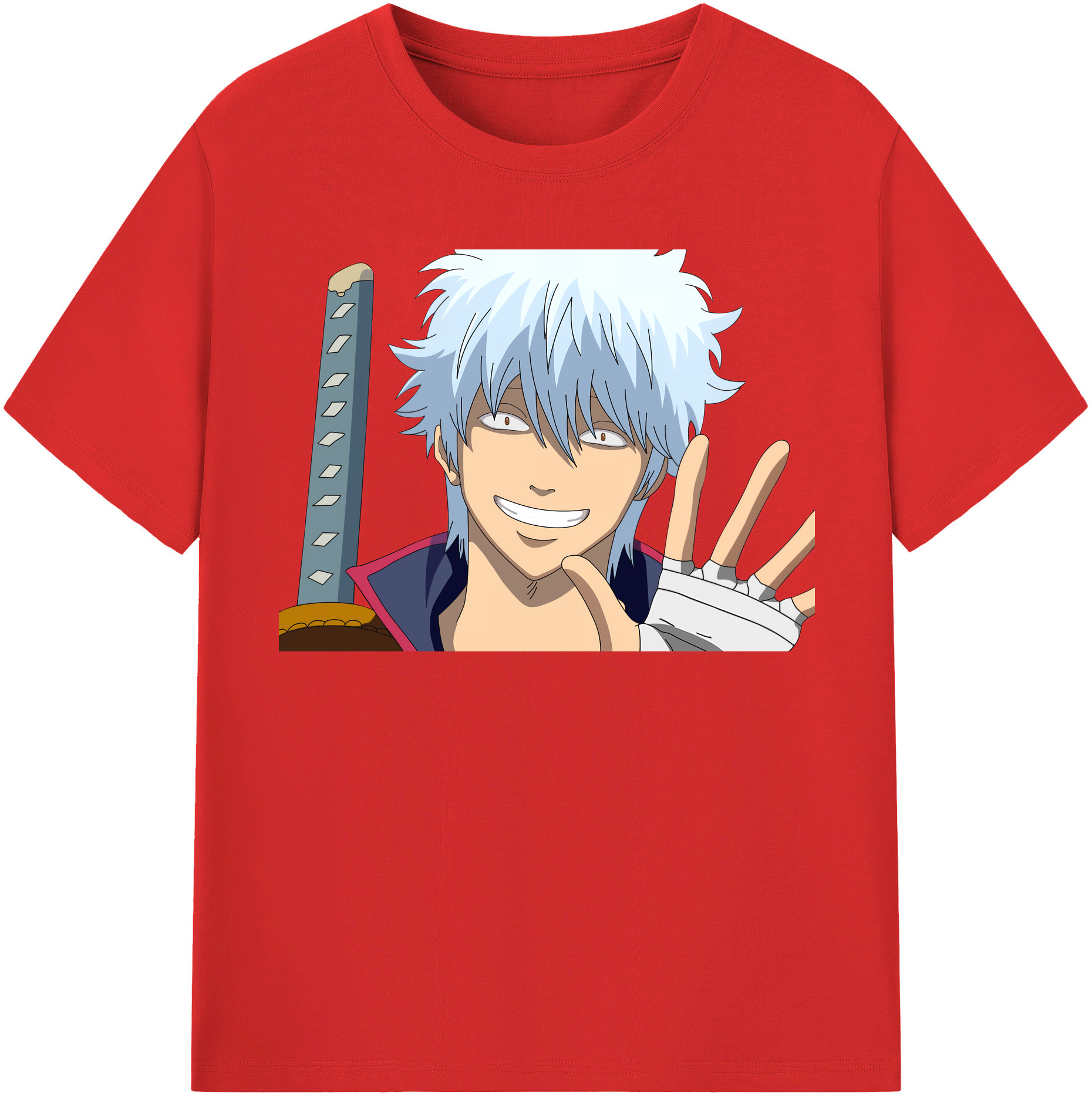 （画像用） ぎんたま 坂田銀時（さかたぎんとき） 神楽 志村新八（しむら しんぱち） GINTAMA Sakata Gintoki Kagura Shimura Shinpachi レディースカジュアルプリントTシャツ（綿100％）