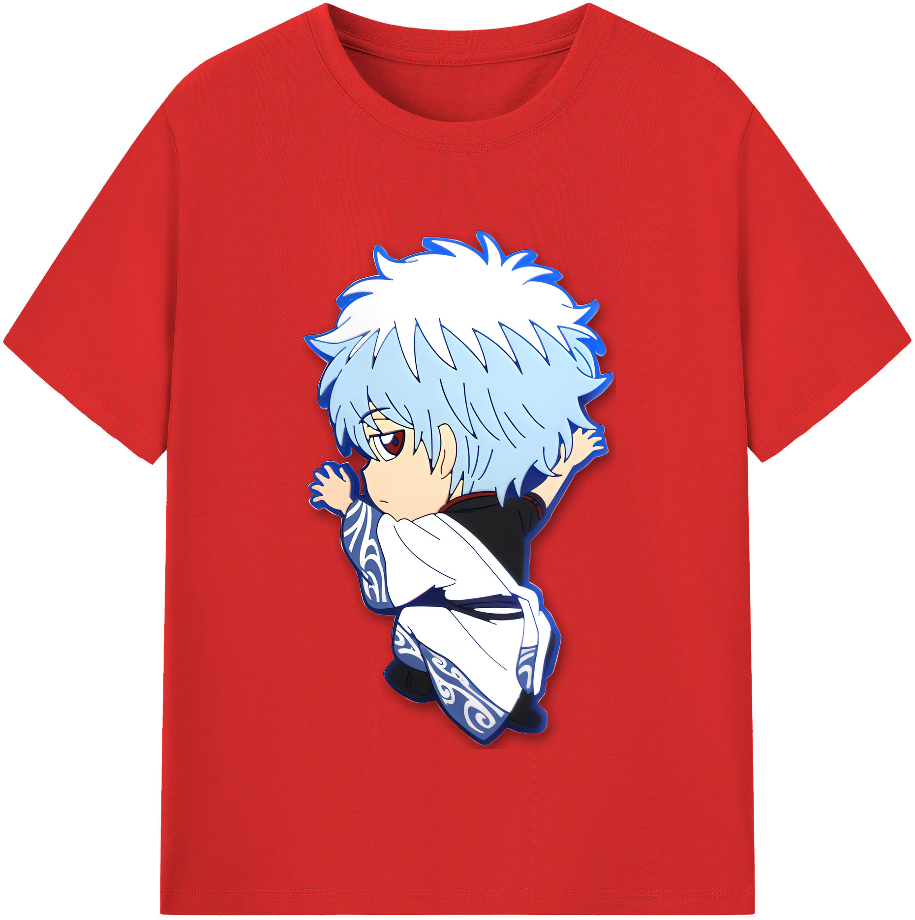 （画像用） ぎんたま 坂田銀時（さかたぎんとき） 神楽 志村新八（しむら しんぱち） GINTAMA Sakata Gintoki Kagura Shimura Shinpachi レディースカジュアルプリントTシャツ（綿100％）