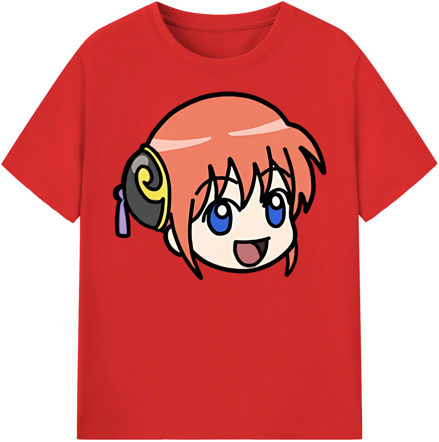 （画像用） ぎんたま 坂田銀時（さかたぎんとき） 神楽 志村新八（しむら しんぱち） GINTAMA Sakata Gintoki Kagura Shimura Shinpachi レディースカジュアルプリントTシャツ（綿100％）