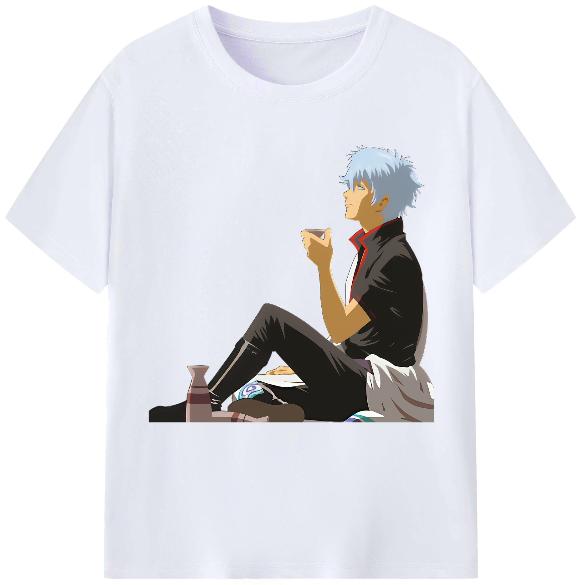 （画像用） ぎんたま 坂田銀時（さかたぎんとき） 神楽 志村新八（しむら しんぱち） GINTAMA Sakata Gintoki Kagura Shimura Shinpachi レディースカジュアルプリントTシャツ（綿100％）