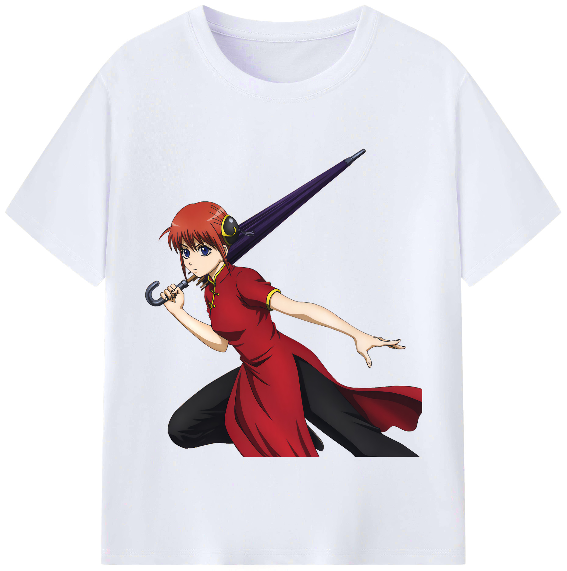 （画像用） ぎんたま 坂田銀時（さかたぎんとき） 神楽 志村新八（しむら しんぱち） GINTAMA Sakata Gintoki Kagura Shimura Shinpachi レディースカジュアルプリントTシャツ（綿100％）