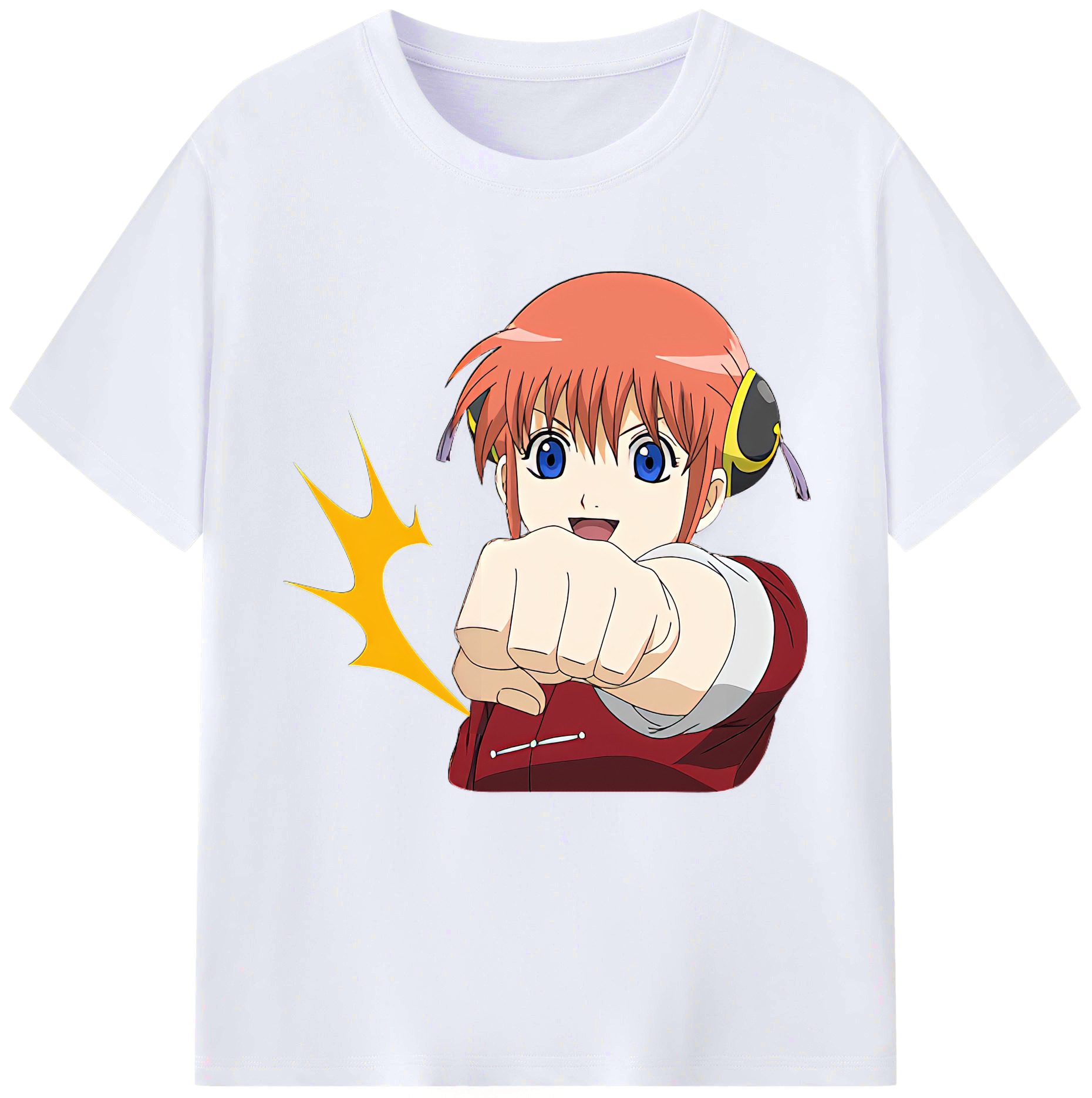（画像用） ぎんたま 坂田銀時（さかたぎんとき） 神楽 志村新八（しむら しんぱち） GINTAMA Sakata Gintoki Kagura Shimura Shinpachi レディースカジュアルプリントTシャツ（綿100％）