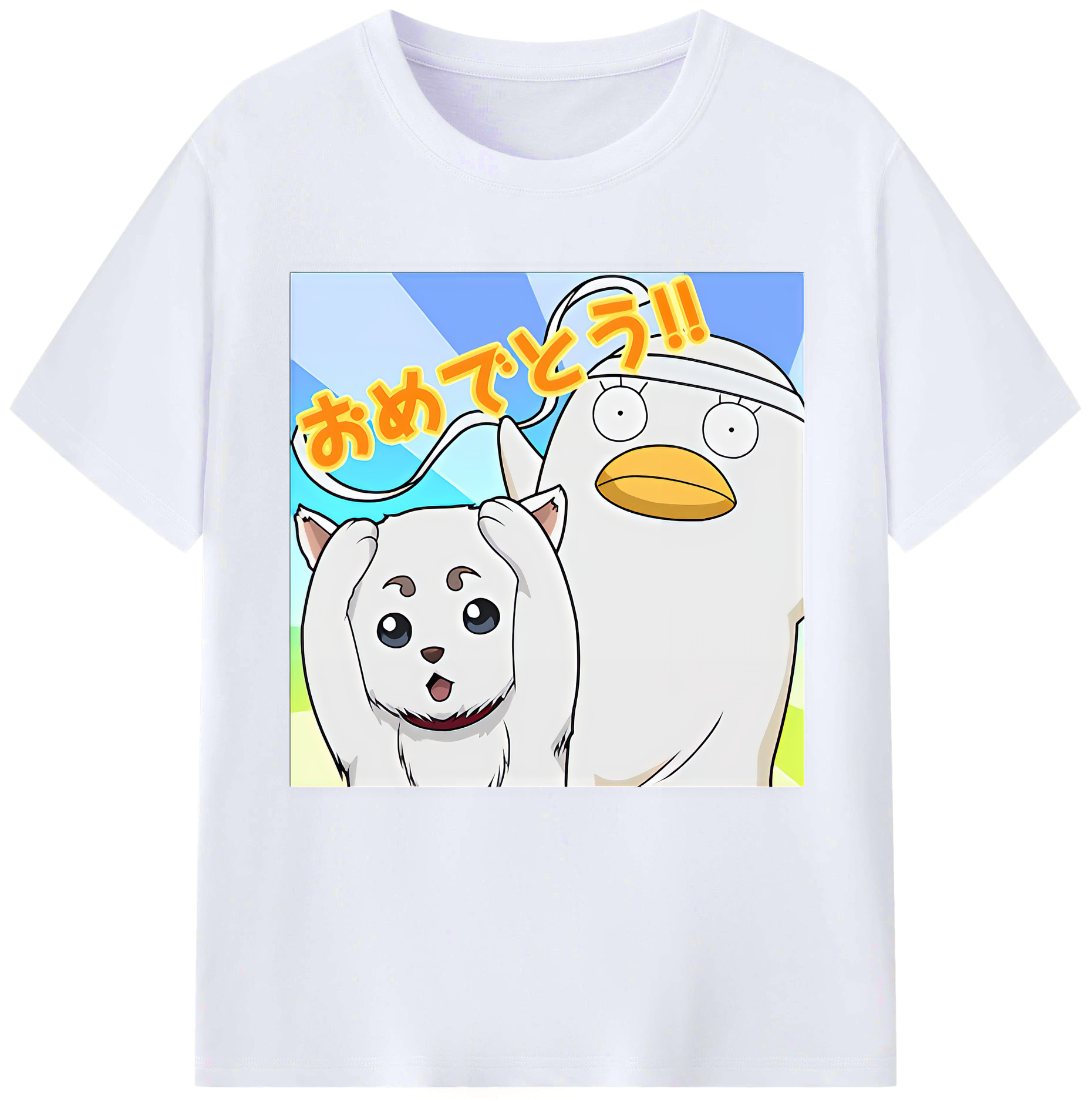 （画像用） ぎんたま 坂田銀時（さかたぎんとき） 神楽 志村新八（しむら しんぱち） GINTAMA Sakata Gintoki Kagura Shimura Shinpachi レディースカジュアルプリントTシャツ（綿100％）