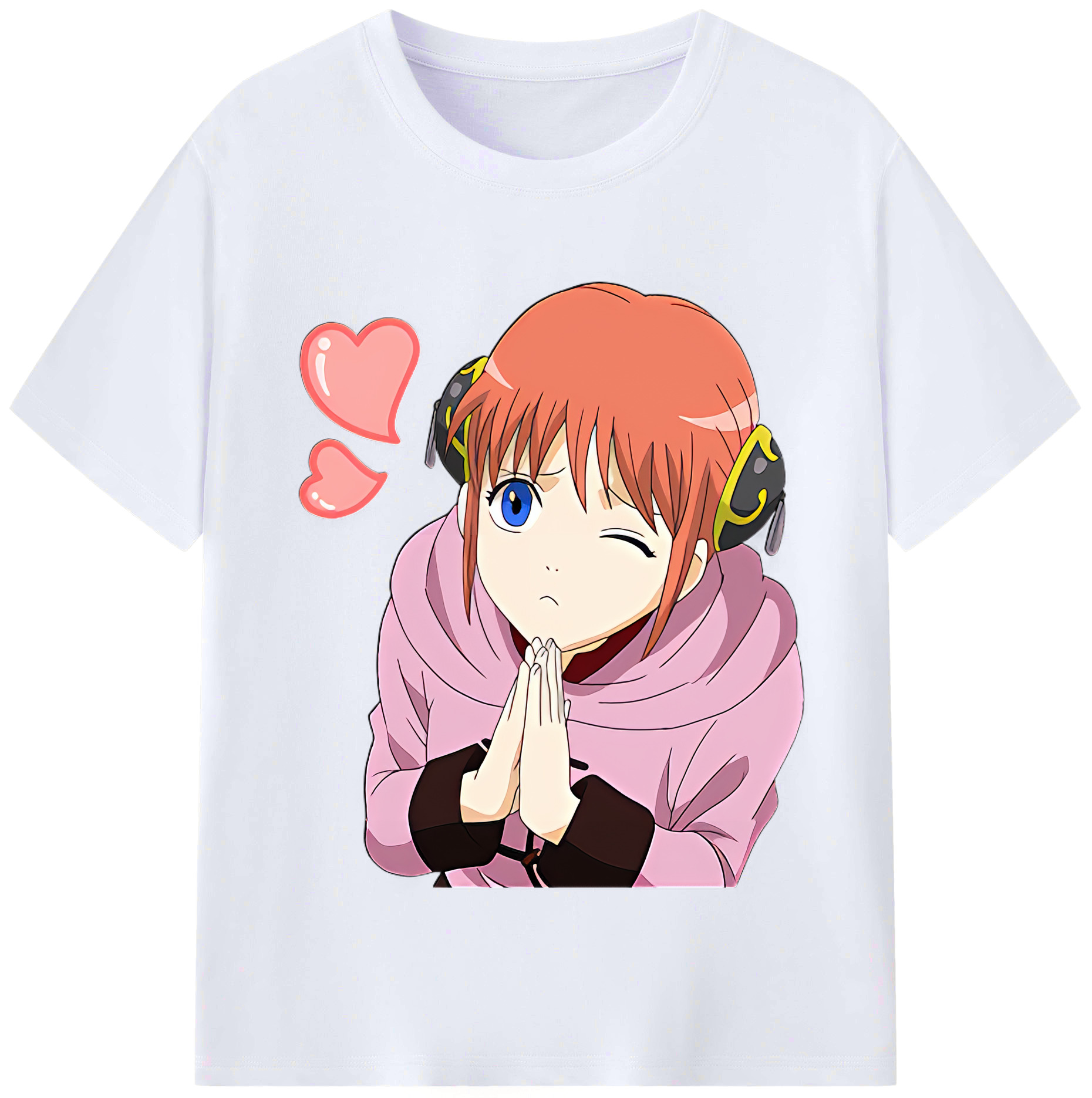（画像用） ぎんたま 坂田銀時（さかたぎんとき） 神楽 志村新八（しむら しんぱち） GINTAMA Sakata Gintoki Kagura Shimura Shinpachi レディースカジュアルプリントTシャツ（綿100％）
