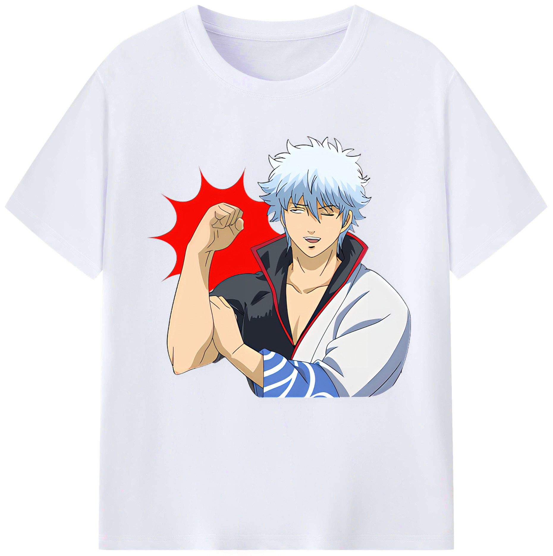 （画像用） ぎんたま 坂田銀時（さかたぎんとき） 神楽 志村新八（しむら しんぱち） GINTAMA Sakata Gintoki Kagura Shimura Shinpachi レディースカジュアルプリントTシャツ（綿100％）