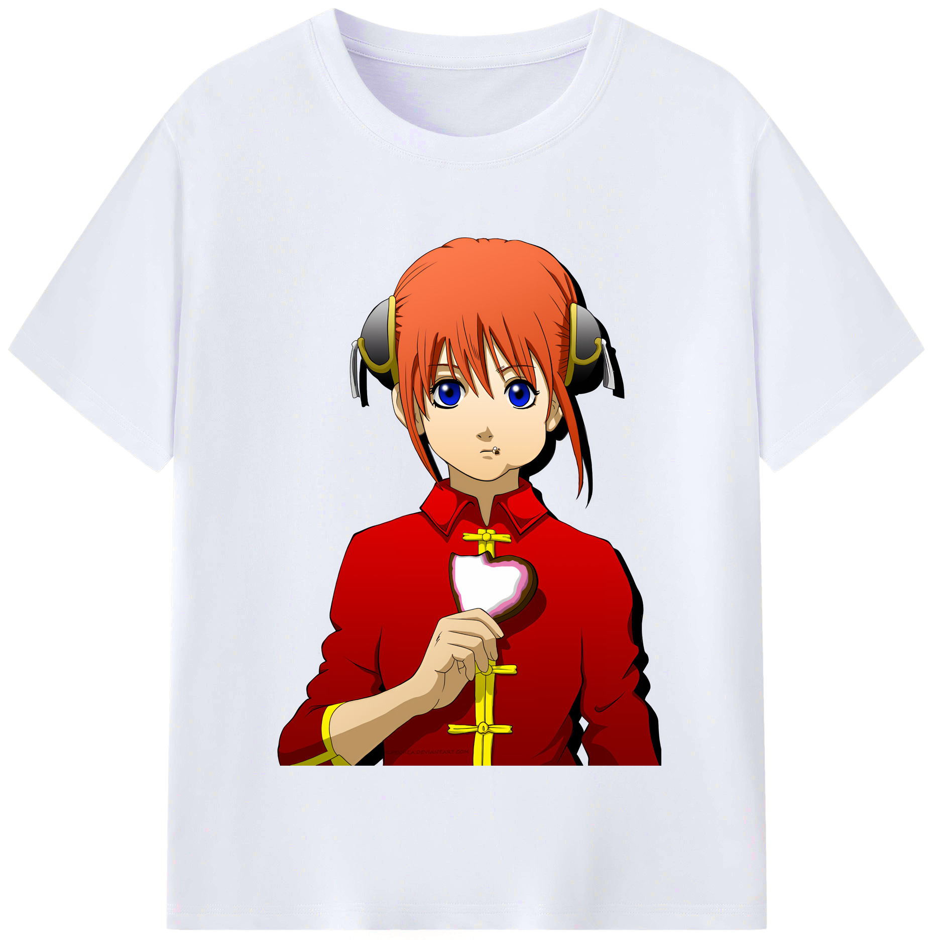 （画像用） ぎんたま 坂田銀時（さかたぎんとき） 神楽 志村新八（しむら しんぱち） GINTAMA Sakata Gintoki Kagura Shimura Shinpachi レディースカジュアルプリントTシャツ（綿100％）