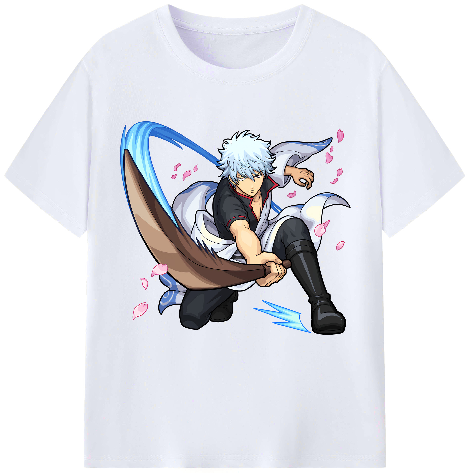 （画像用） ぎんたま 坂田銀時（さかたぎんとき） 神楽 志村新八（しむら しんぱち） GINTAMA Sakata Gintoki Kagura Shimura Shinpachi レディースカジュアルプリントTシャツ（綿100％）
