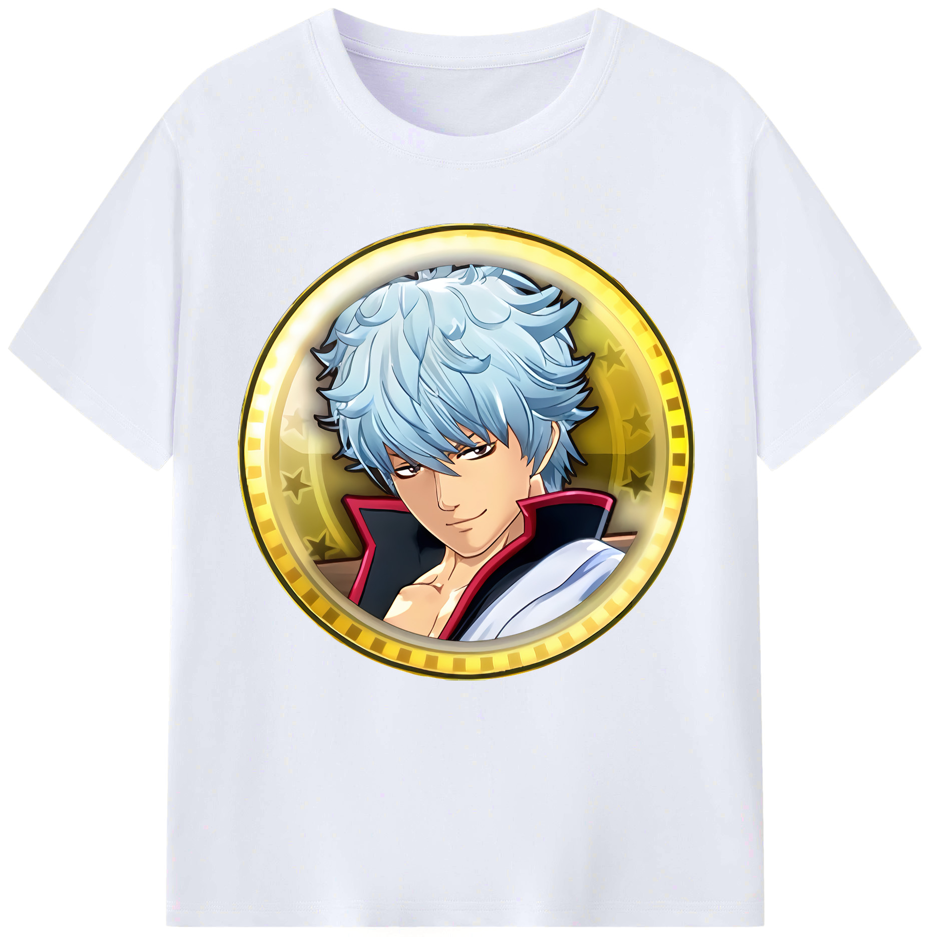 （画像用） ぎんたま 坂田銀時（さかたぎんとき） 神楽 志村新八（しむら しんぱち） GINTAMA Sakata Gintoki Kagura Shimura Shinpachi レディースカジュアルプリントTシャツ（綿100％）