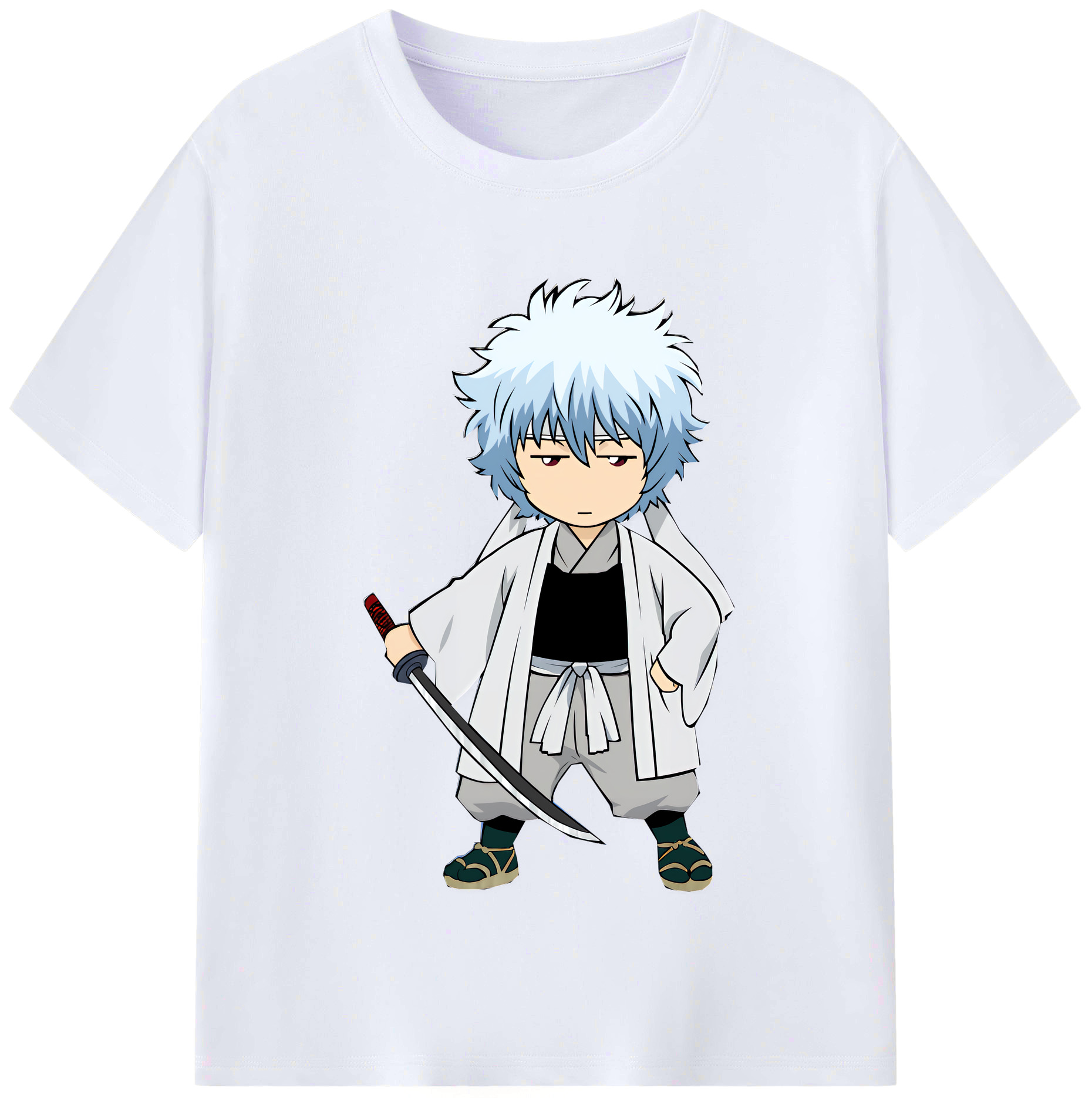 （画像用） ぎんたま 坂田銀時（さかたぎんとき） 神楽 志村新八（しむら しんぱち） GINTAMA Sakata Gintoki Kagura Shimura Shinpachi レディースカジュアルプリントTシャツ（綿100％）