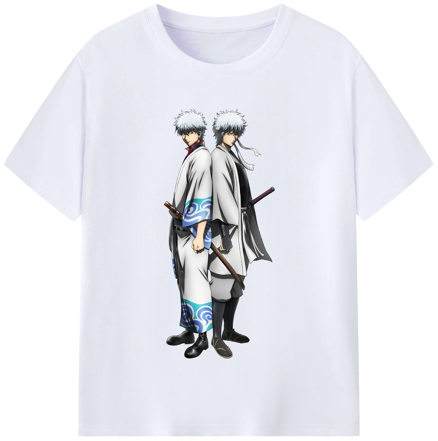 （画像用） ぎんたま 坂田銀時（さかたぎんとき） 神楽 志村新八（しむら しんぱち） GINTAMA Sakata Gintoki Kagura Shimura Shinpachi レディースカジュアルプリントTシャツ（綿100％）