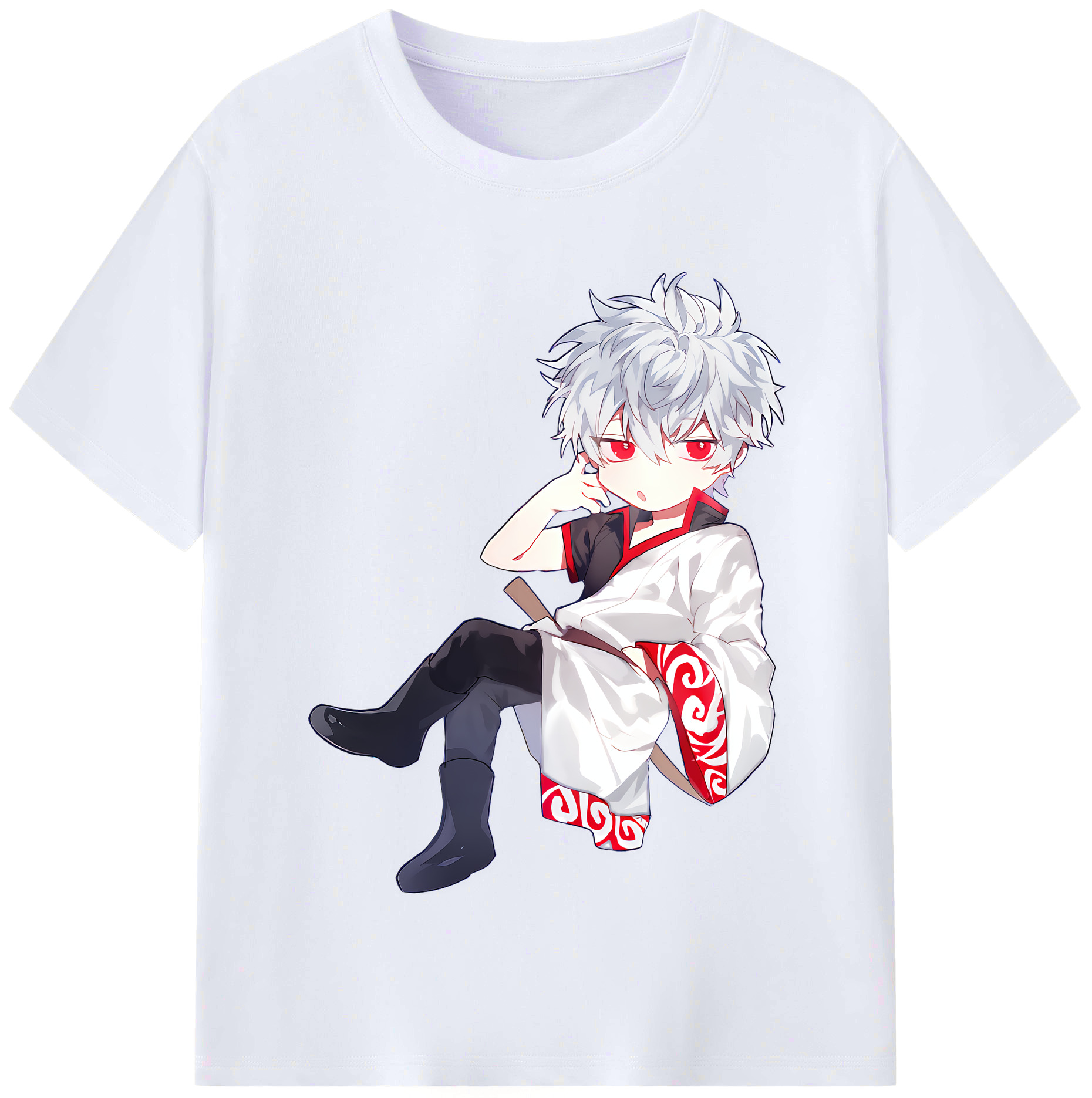 （画像用） ぎんたま 坂田銀時（さかたぎんとき） 神楽 志村新八（しむら しんぱち） GINTAMA Sakata Gintoki Kagura Shimura Shinpachi レディースカジュアルプリントTシャツ（綿100％）