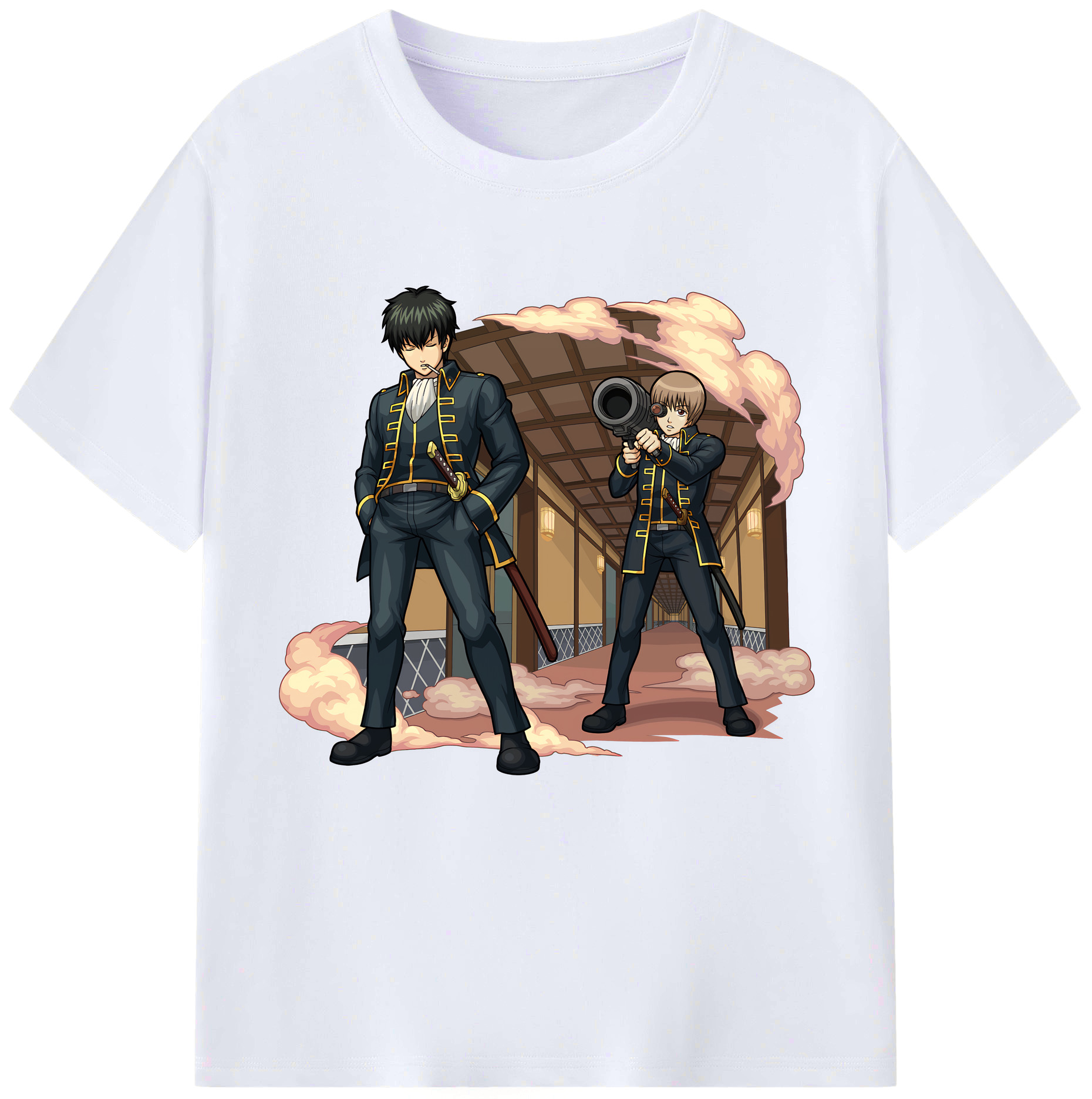 （画像用） ぎんたま 坂田銀時（さかたぎんとき） 神楽 志村新八（しむら しんぱち） GINTAMA Sakata Gintoki Kagura Shimura Shinpachi レディースカジュアルプリントTシャツ（綿100％）