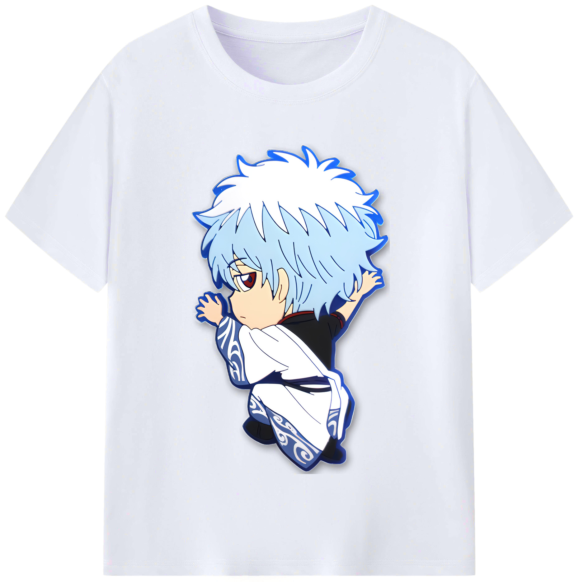 （画像用） ぎんたま 坂田銀時（さかたぎんとき） 神楽 志村新八（しむら しんぱち） GINTAMA Sakata Gintoki Kagura Shimura Shinpachi レディースカジュアルプリントTシャツ（綿100％）