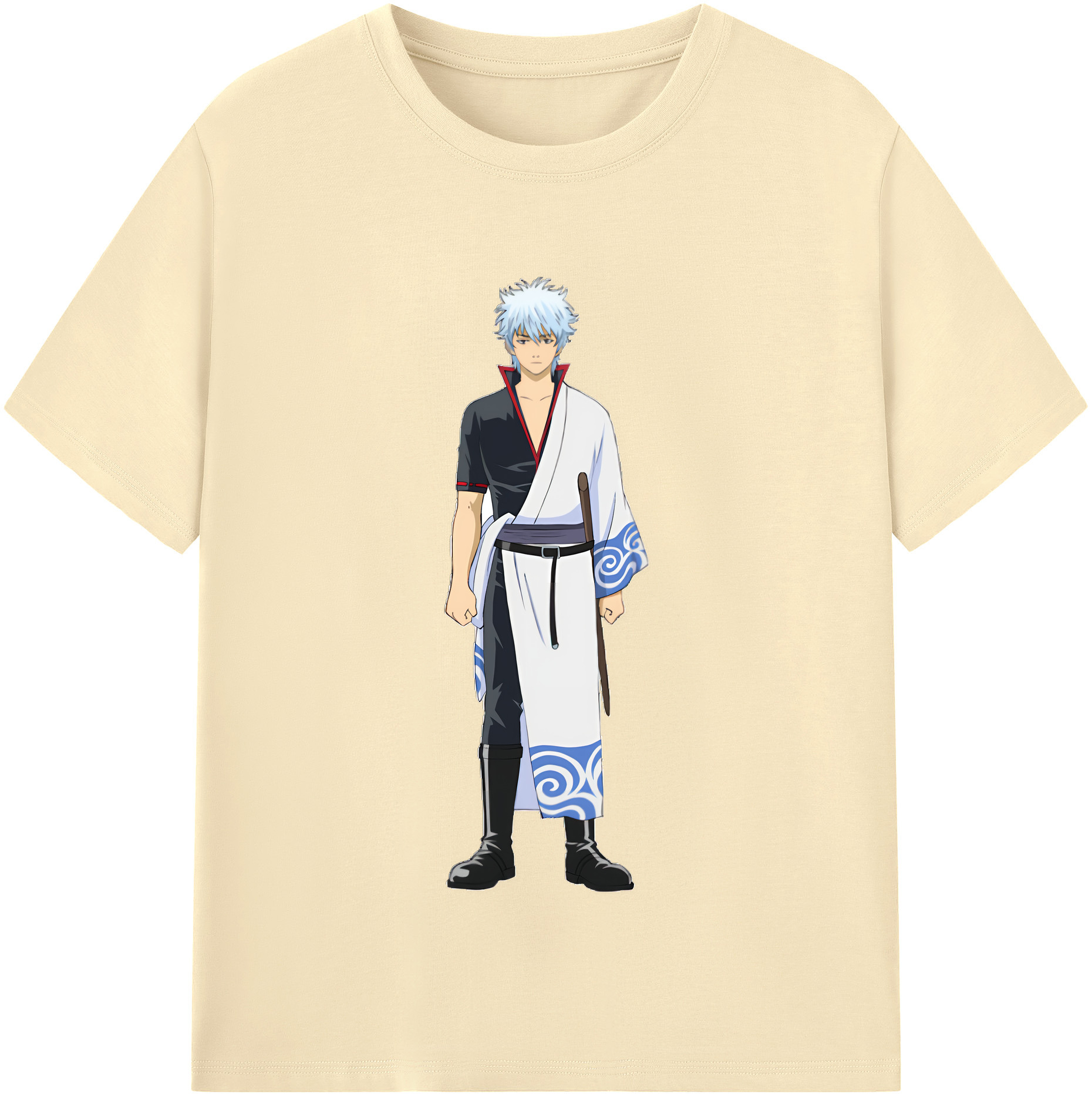 （画像用） ぎんたま 坂田銀時（さかたぎんとき） 神楽 志村新八（しむら しんぱち） GINTAMA Sakata Gintoki Kagura Shimura Shinpachi 綿100％半袖Tシャツ（フロントプリント）