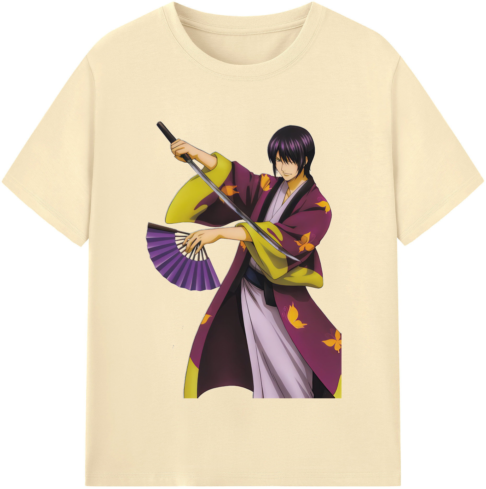 （画像用） ぎんたま 坂田銀時（さかたぎんとき） 神楽 志村新八（しむら しんぱち） GINTAMA Sakata Gintoki Kagura Shimura Shinpachi 綿100％半袖Tシャツ（フロントプリント）