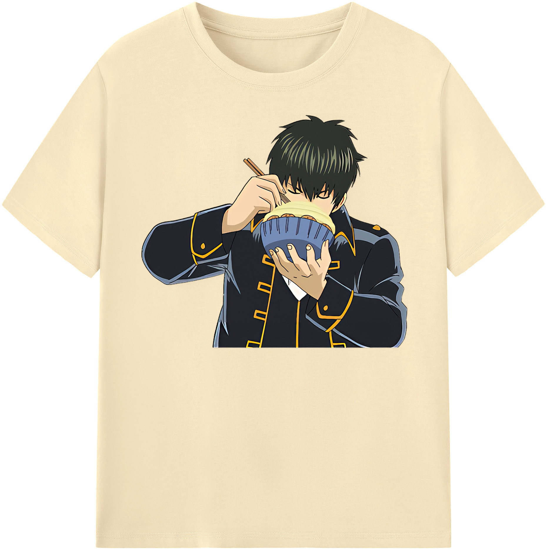 （画像用） ぎんたま 坂田銀時（さかたぎんとき） 神楽 志村新八（しむら しんぱち） GINTAMA Sakata Gintoki Kagura Shimura Shinpachi 綿100％半袖Tシャツ（フロントプリント）