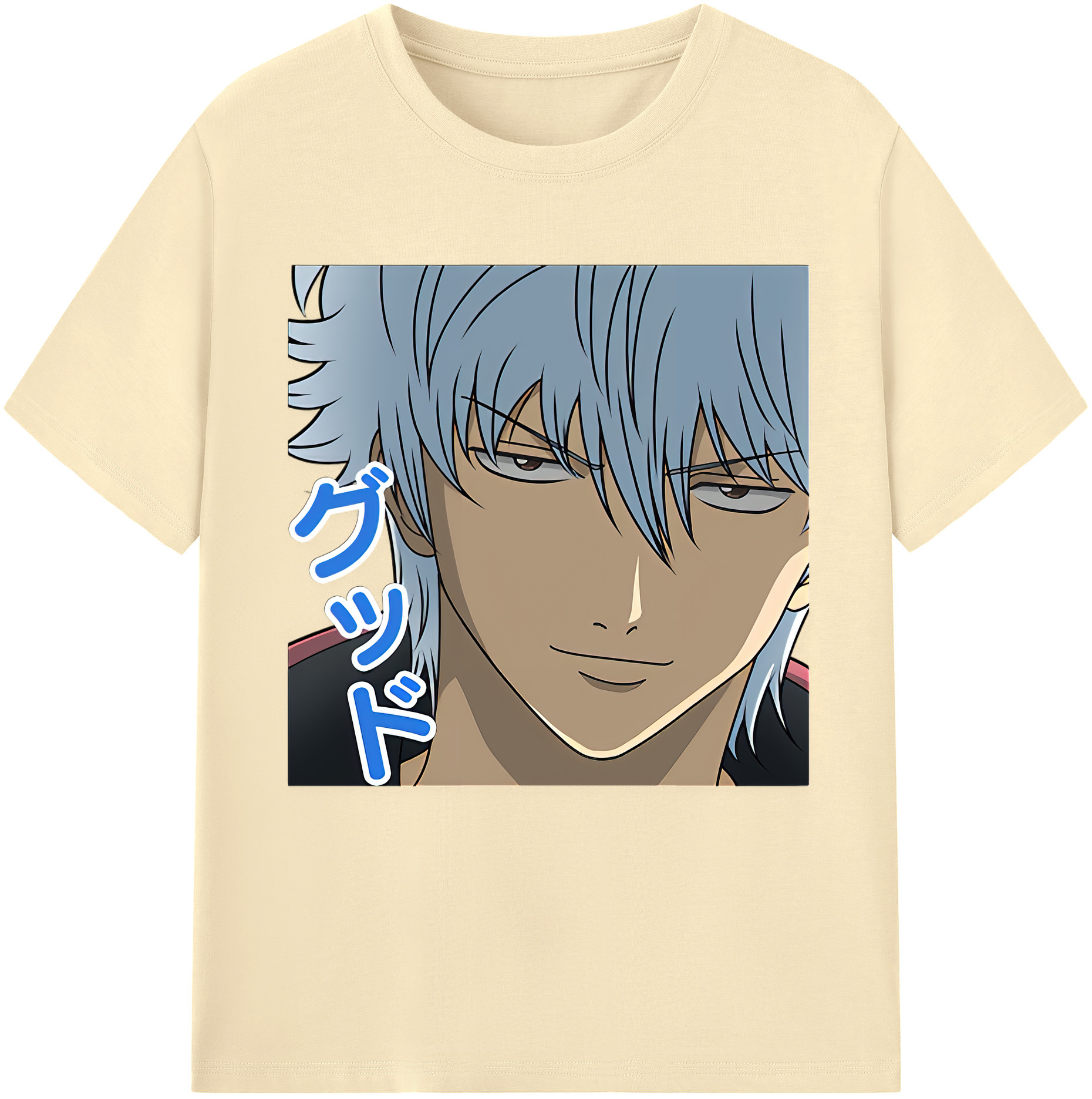 （画像用） ぎんたま 坂田銀時（さかたぎんとき） 神楽 志村新八（しむら しんぱち） GINTAMA Sakata Gintoki Kagura Shimura Shinpachi 綿100％半袖Tシャツ（フロントプリント）