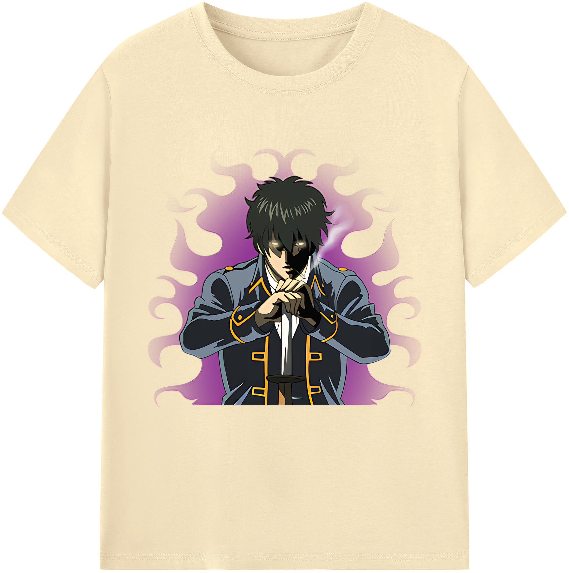 （画像用） ぎんたま 坂田銀時（さかたぎんとき） 神楽 志村新八（しむら しんぱち） GINTAMA Sakata Gintoki Kagura Shimura Shinpachi 綿100％半袖Tシャツ（フロントプリント）
