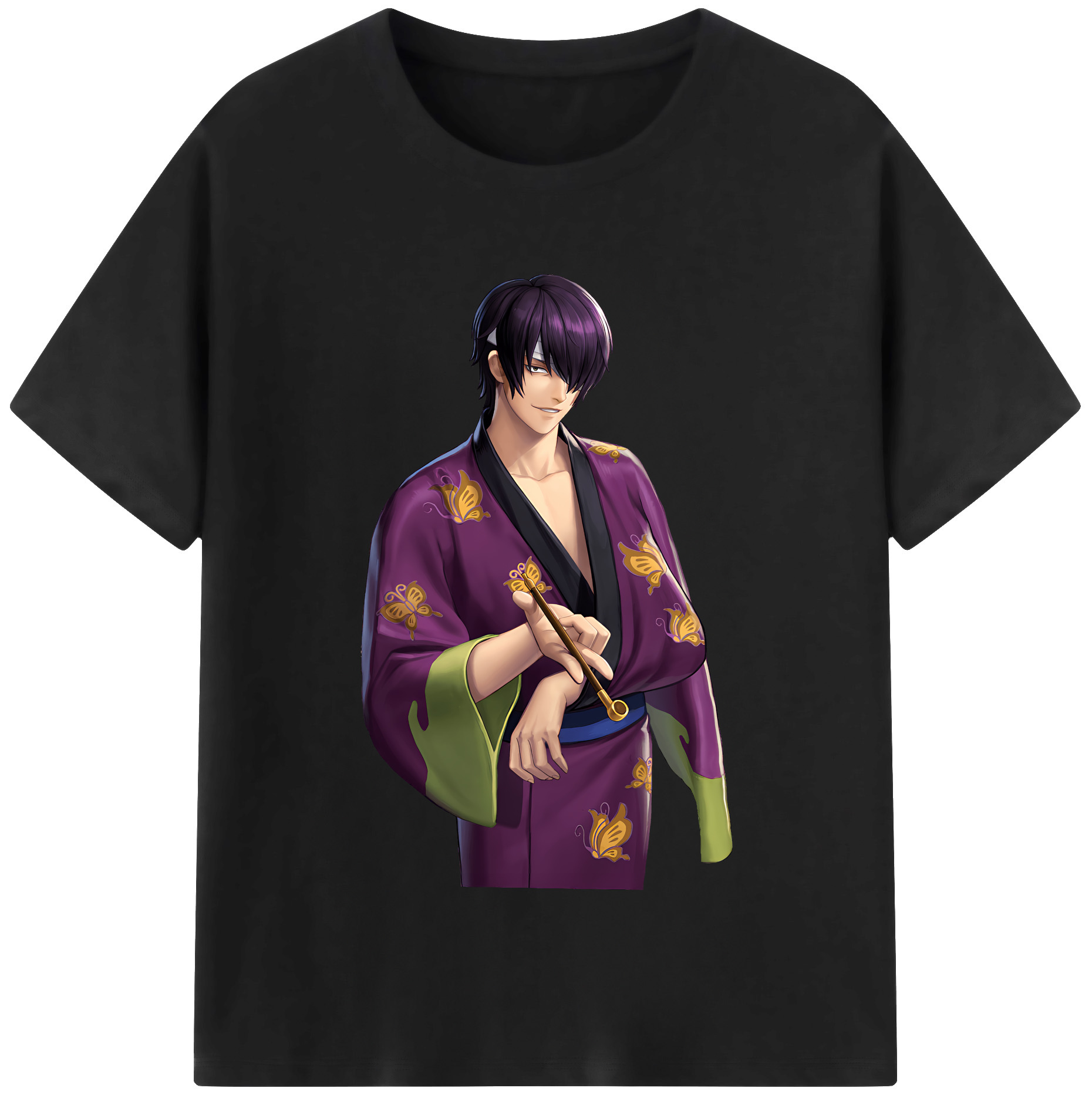 （画像用） ぎんたま 坂田銀時（さかたぎんとき） 神楽 志村新八（しむら しんぱち） GINTAMA Sakata Gintoki Kagura Shimura Shinpachi 綿100％半袖Tシャツ（フロントプリント）