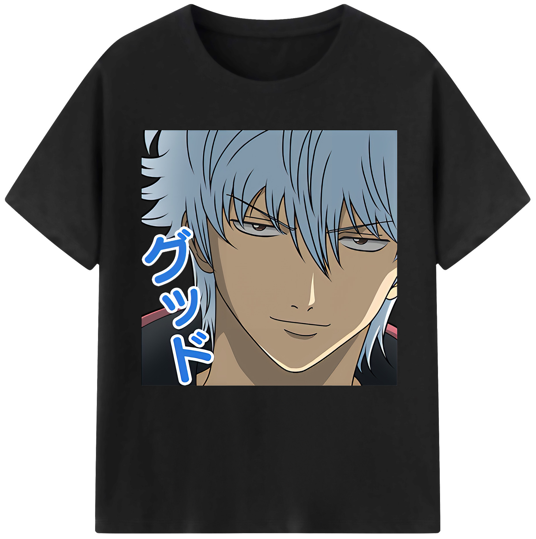 （画像用） ぎんたま 坂田銀時（さかたぎんとき） 神楽 志村新八（しむら しんぱち） GINTAMA Sakata Gintoki Kagura Shimura Shinpachi 綿100％半袖Tシャツ（フロントプリント）
