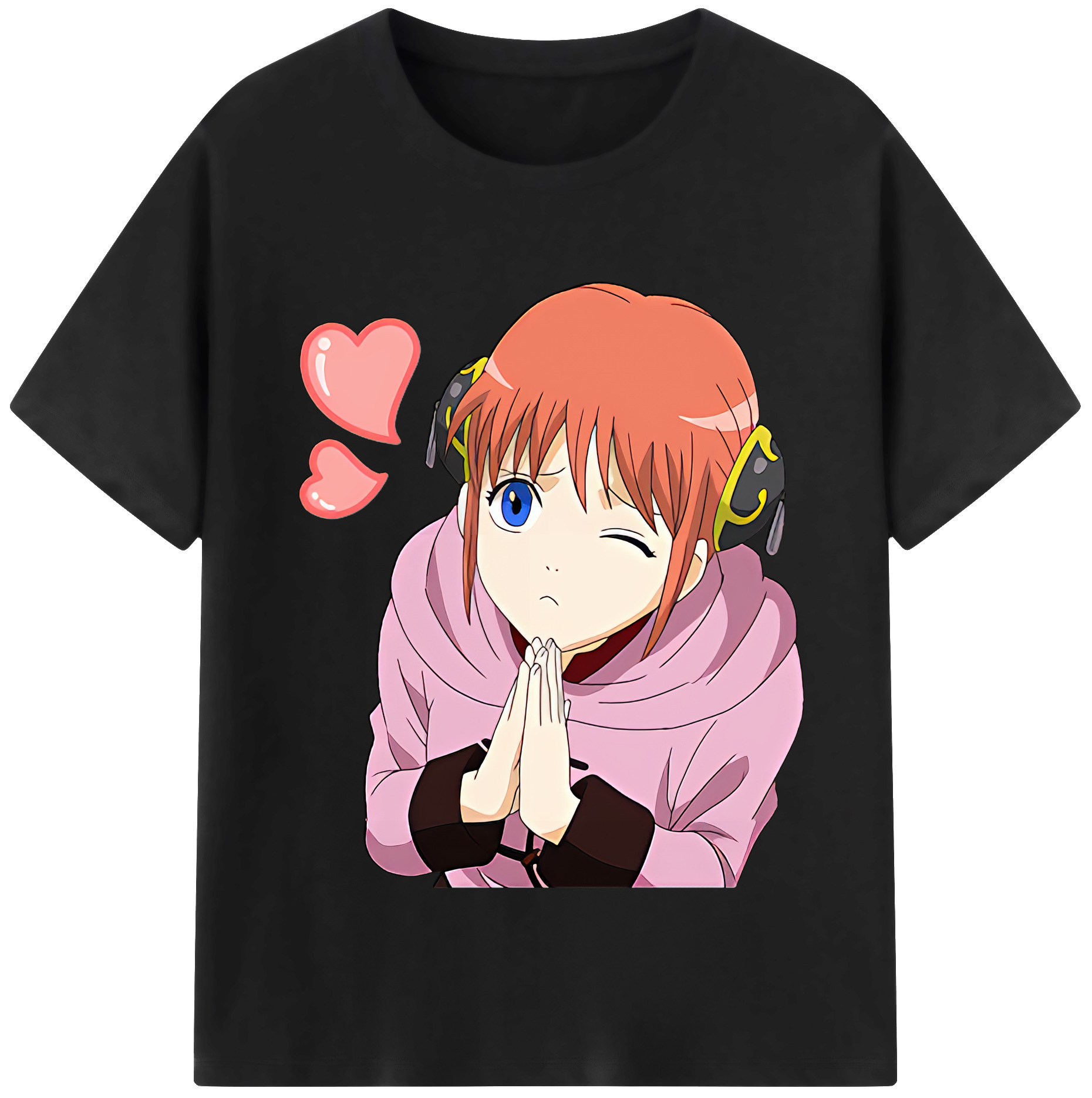 ぎんたま 坂田銀時（さかたぎんとき） 神楽 志村新八（しむら しんぱち） GINTAMA Sakata Gintoki Kagura Shimura Shinpachi 綿100％半袖Tシャツ（フロントプリント）