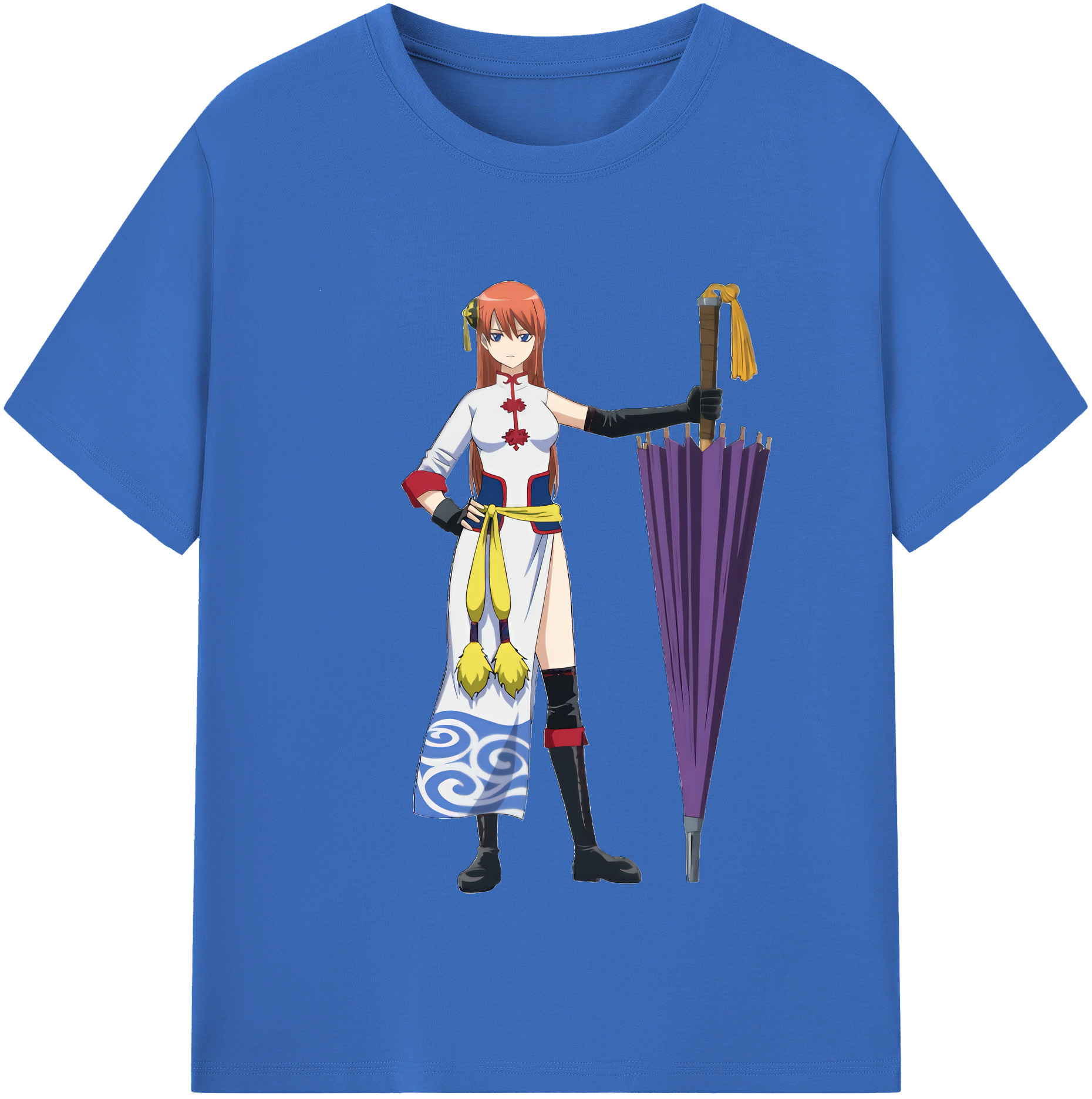 （画像用） ぎんたま 坂田銀時（さかたぎんとき） 神楽 志村新八（しむら しんぱち） GINTAMA Sakata Gintoki Kagura Shimura Shinpachi 綿100％半袖Tシャツ（フロントプリント）
