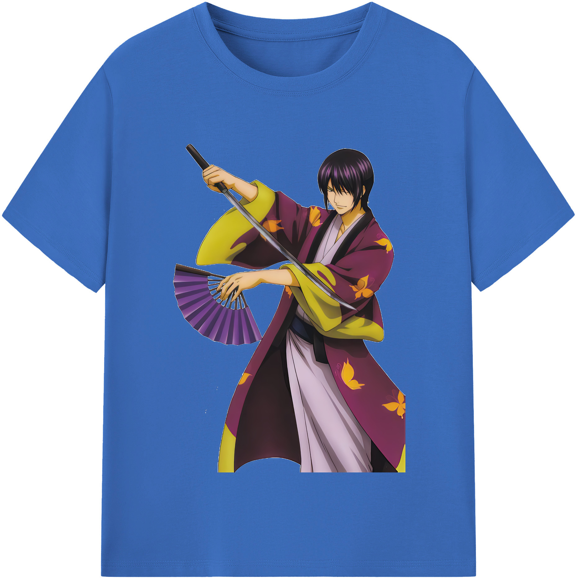 （画像用） ぎんたま 坂田銀時（さかたぎんとき） 神楽 志村新八（しむら しんぱち） GINTAMA Sakata Gintoki Kagura Shimura Shinpachi 綿100％半袖Tシャツ（フロントプリント）