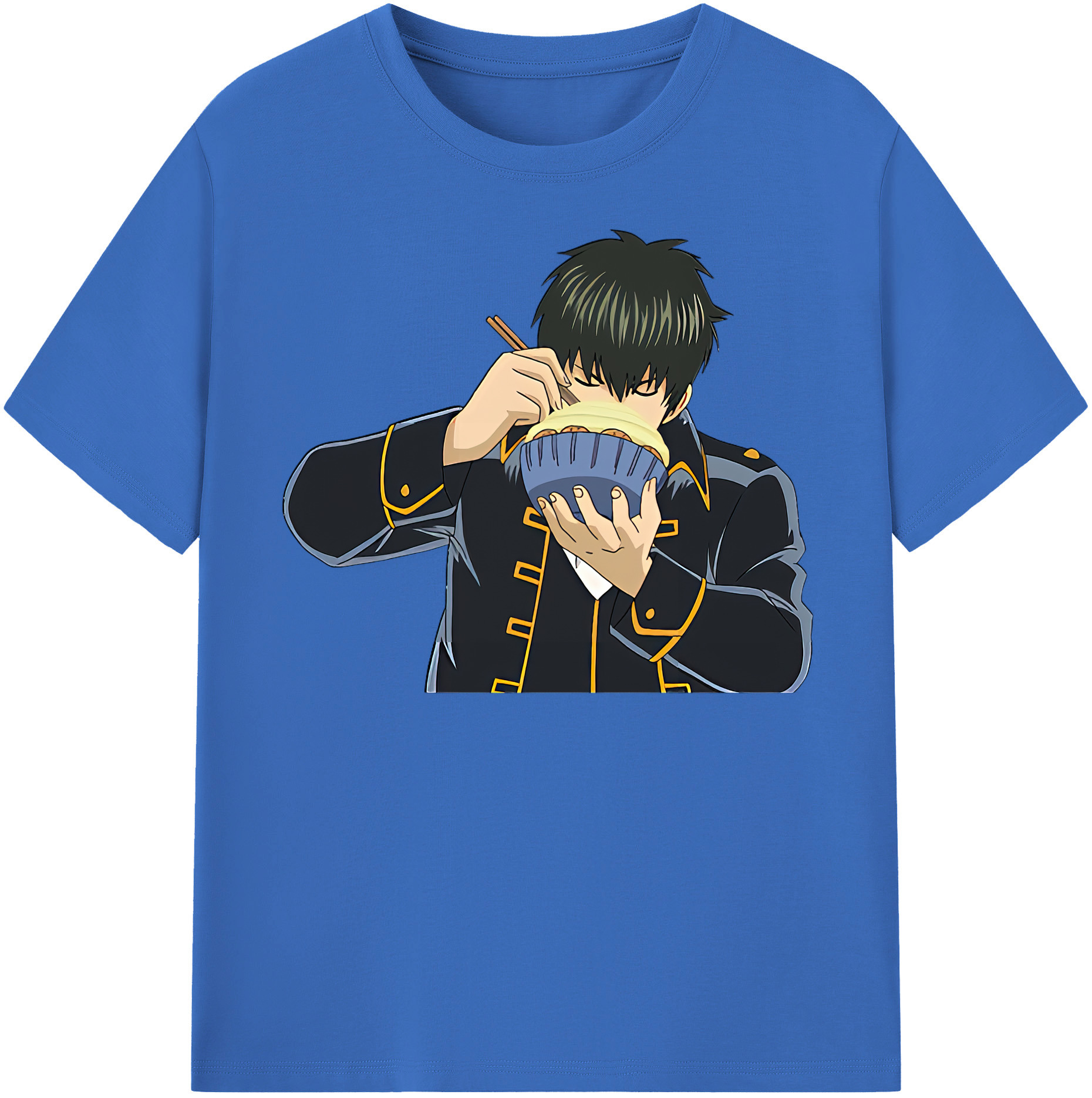 （画像用） ぎんたま 坂田銀時（さかたぎんとき） 神楽 志村新八（しむら しんぱち） GINTAMA Sakata Gintoki Kagura Shimura Shinpachi 綿100％半袖Tシャツ（フロントプリント）