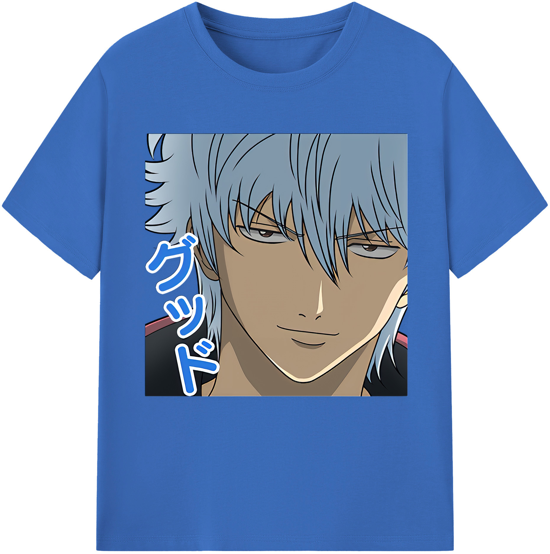 （画像用） ぎんたま 坂田銀時（さかたぎんとき） 神楽 志村新八（しむら しんぱち） GINTAMA Sakata Gintoki Kagura Shimura Shinpachi 綿100％半袖Tシャツ（フロントプリント）