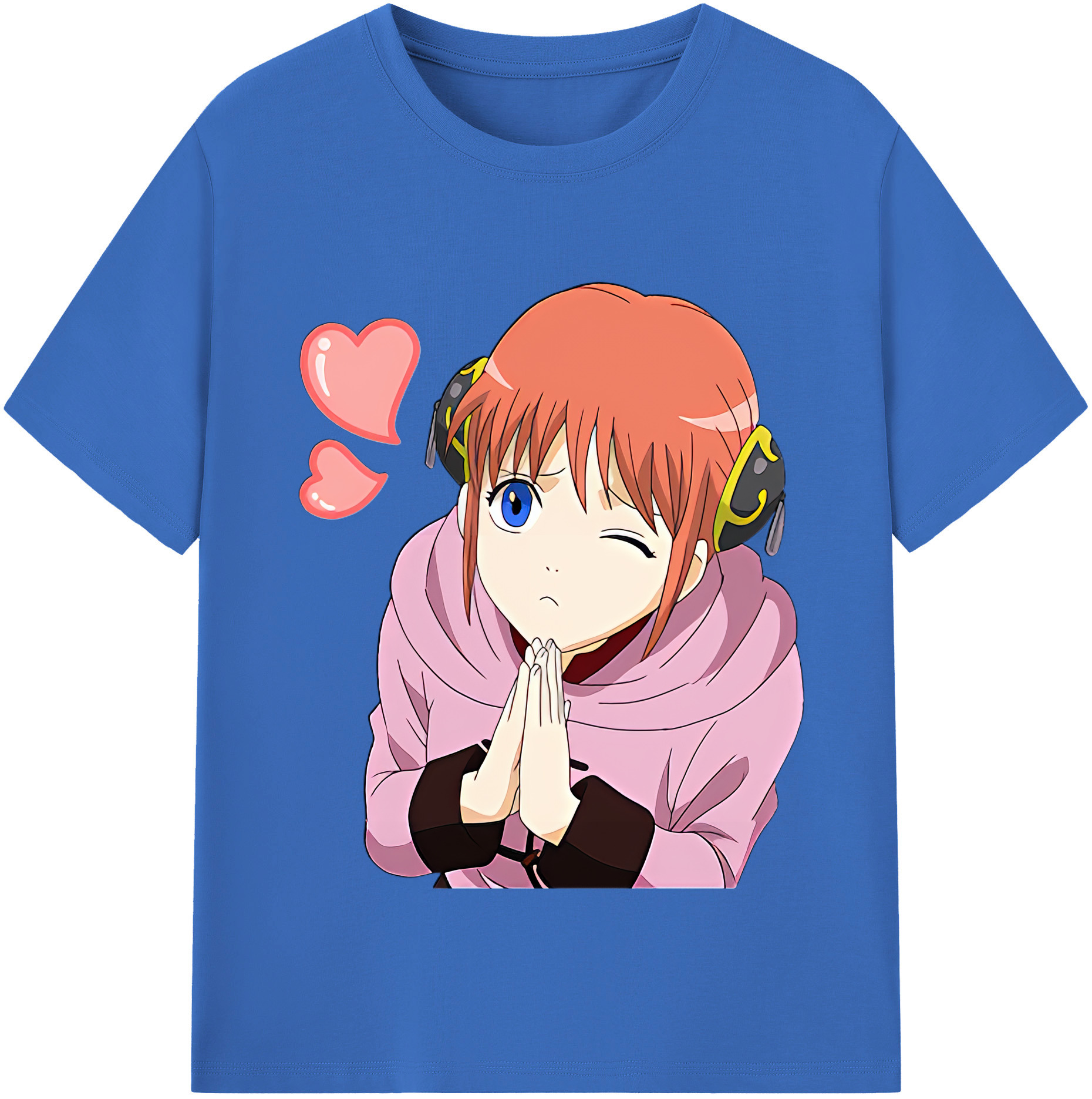 ぎんたま 坂田銀時（さかたぎんとき） 神楽 志村新八（しむら しんぱち） GINTAMA Sakata Gintoki Kagura Shimura Shinpachi 綿100％半袖Tシャツ（フロントプリント）