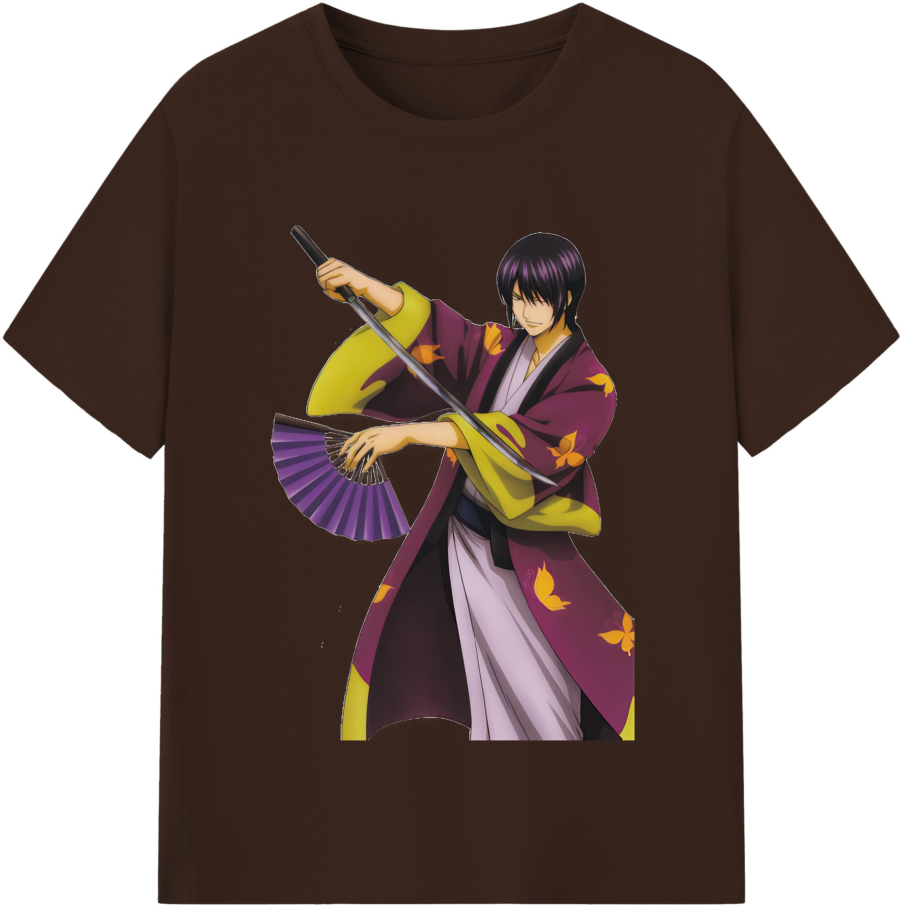 （画像用） ぎんたま 坂田銀時（さかたぎんとき） 神楽 志村新八（しむら しんぱち） GINTAMA Sakata Gintoki Kagura Shimura Shinpachi 綿100％半袖Tシャツ（フロントプリント）