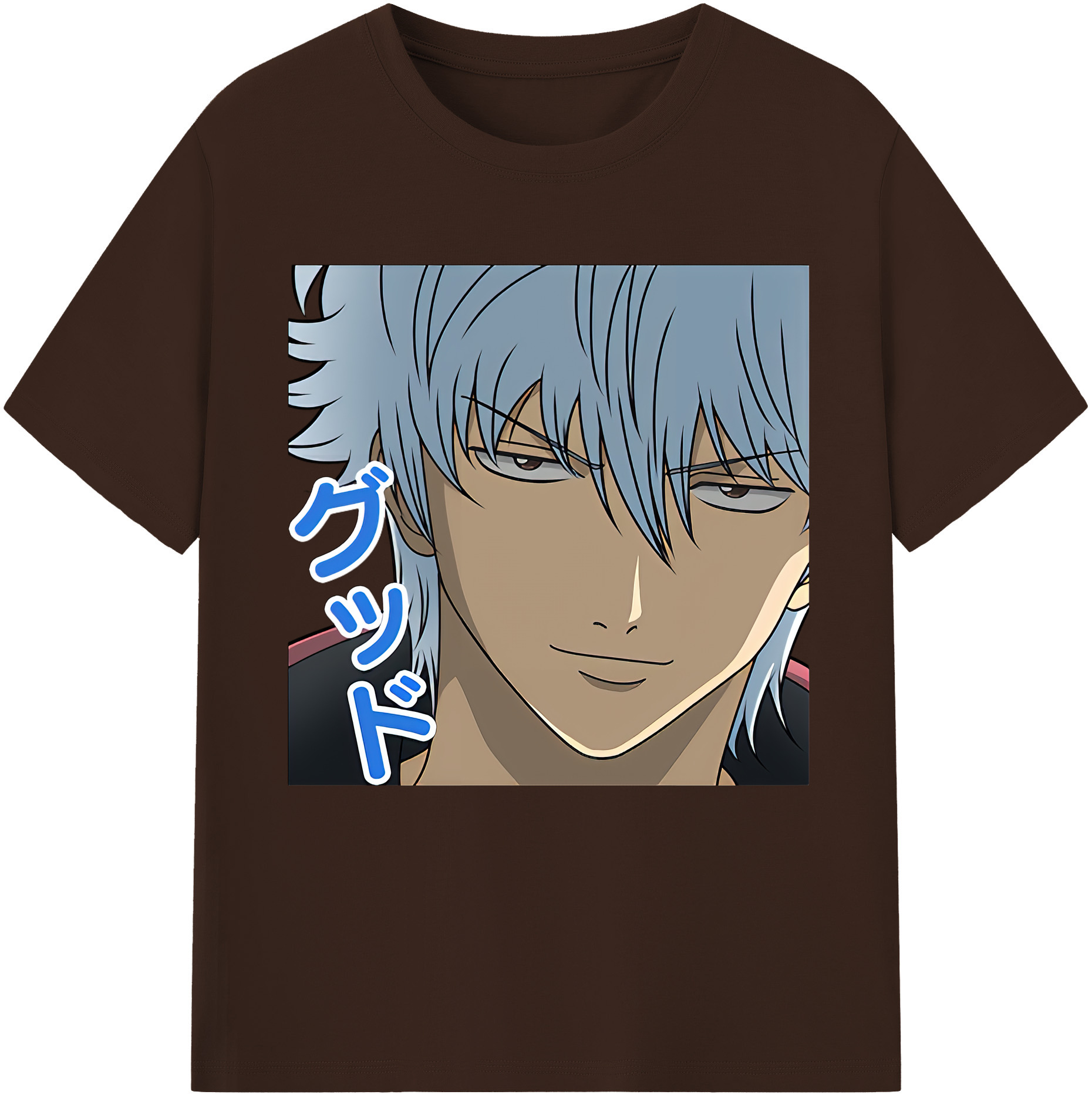 （画像用） ぎんたま 坂田銀時（さかたぎんとき） 神楽 志村新八（しむら しんぱち） GINTAMA Sakata Gintoki Kagura Shimura Shinpachi 綿100％半袖Tシャツ（フロントプリント）