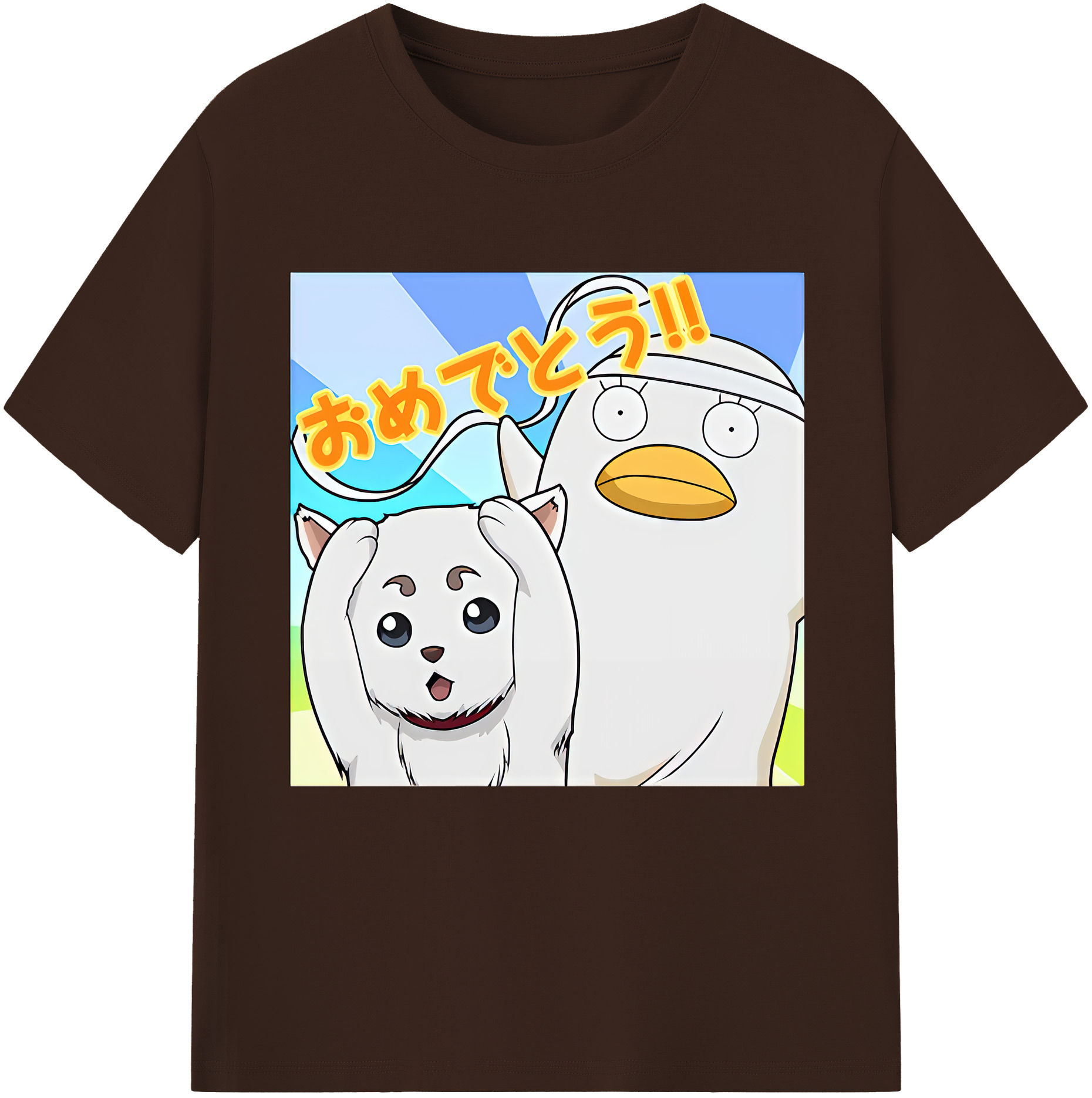 （画像用） ぎんたま 坂田銀時（さかたぎんとき） 神楽 志村新八（しむら しんぱち） GINTAMA Sakata Gintoki Kagura Shimura Shinpachi 綿100％半袖Tシャツ（フロントプリント）