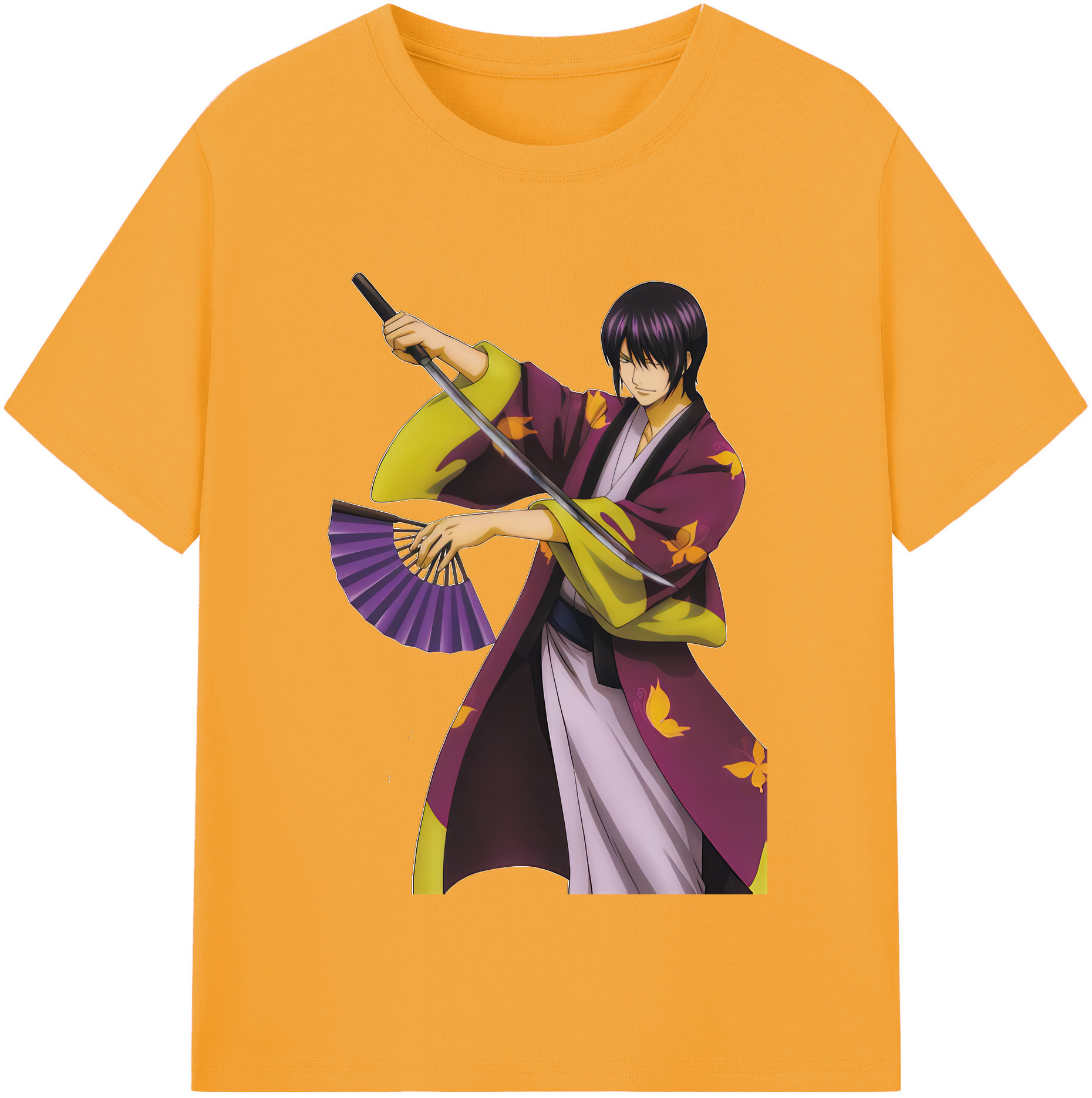 （画像用） ぎんたま 坂田銀時（さかたぎんとき） 神楽 志村新八（しむら しんぱち） GINTAMA Sakata Gintoki Kagura Shimura Shinpachi 綿100％半袖Tシャツ（フロントプリント）