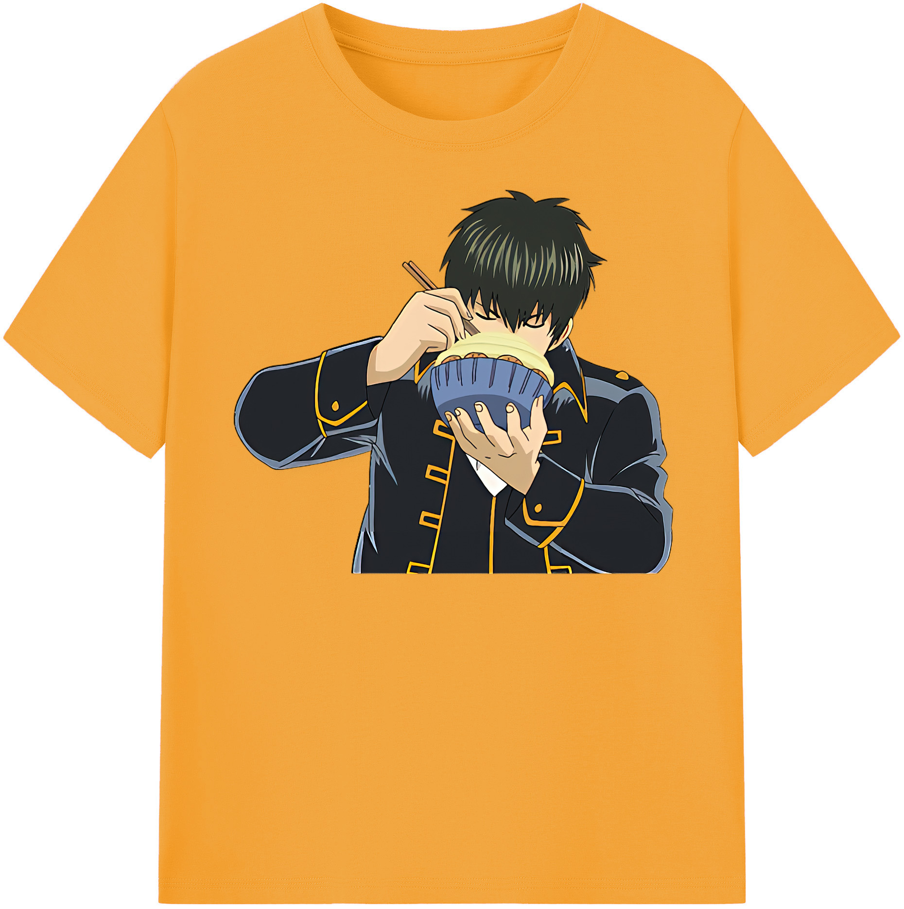 （画像用） ぎんたま 坂田銀時（さかたぎんとき） 神楽 志村新八（しむら しんぱち） GINTAMA Sakata Gintoki Kagura Shimura Shinpachi 綿100％半袖Tシャツ（フロントプリント）