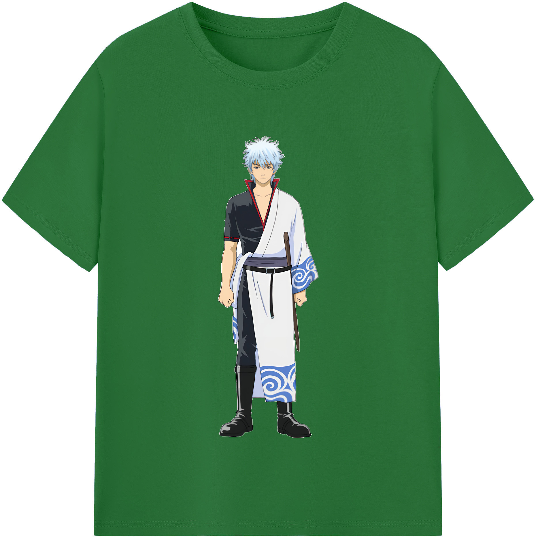 （画像用） ぎんたま 坂田銀時（さかたぎんとき） 神楽 志村新八（しむら しんぱち） GINTAMA Sakata Gintoki Kagura Shimura Shinpachi 綿100％半袖Tシャツ（フロントプリント）
