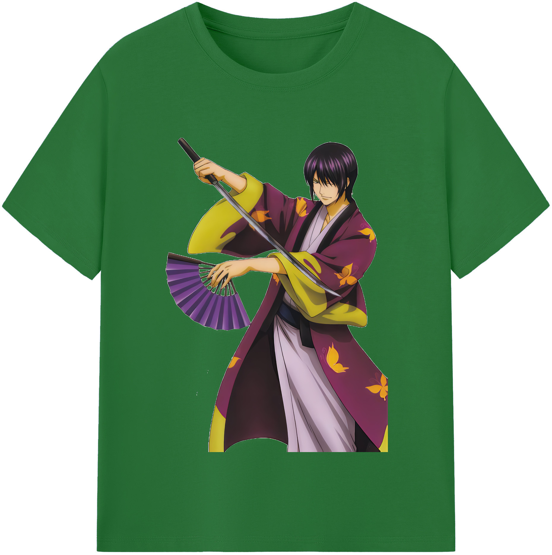 （画像用） ぎんたま 坂田銀時（さかたぎんとき） 神楽 志村新八（しむら しんぱち） GINTAMA Sakata Gintoki Kagura Shimura Shinpachi 綿100％半袖Tシャツ（フロントプリント）