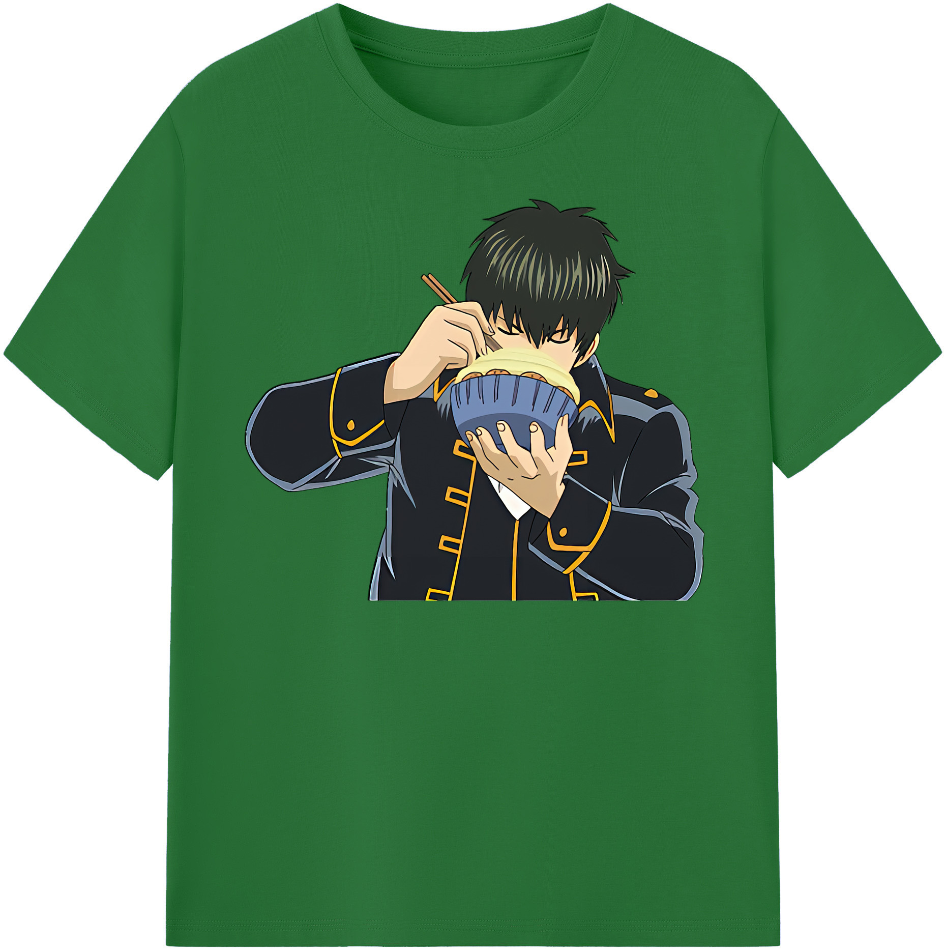 （画像用） ぎんたま 坂田銀時（さかたぎんとき） 神楽 志村新八（しむら しんぱち） GINTAMA Sakata Gintoki Kagura Shimura Shinpachi 綿100％半袖Tシャツ（フロントプリント）