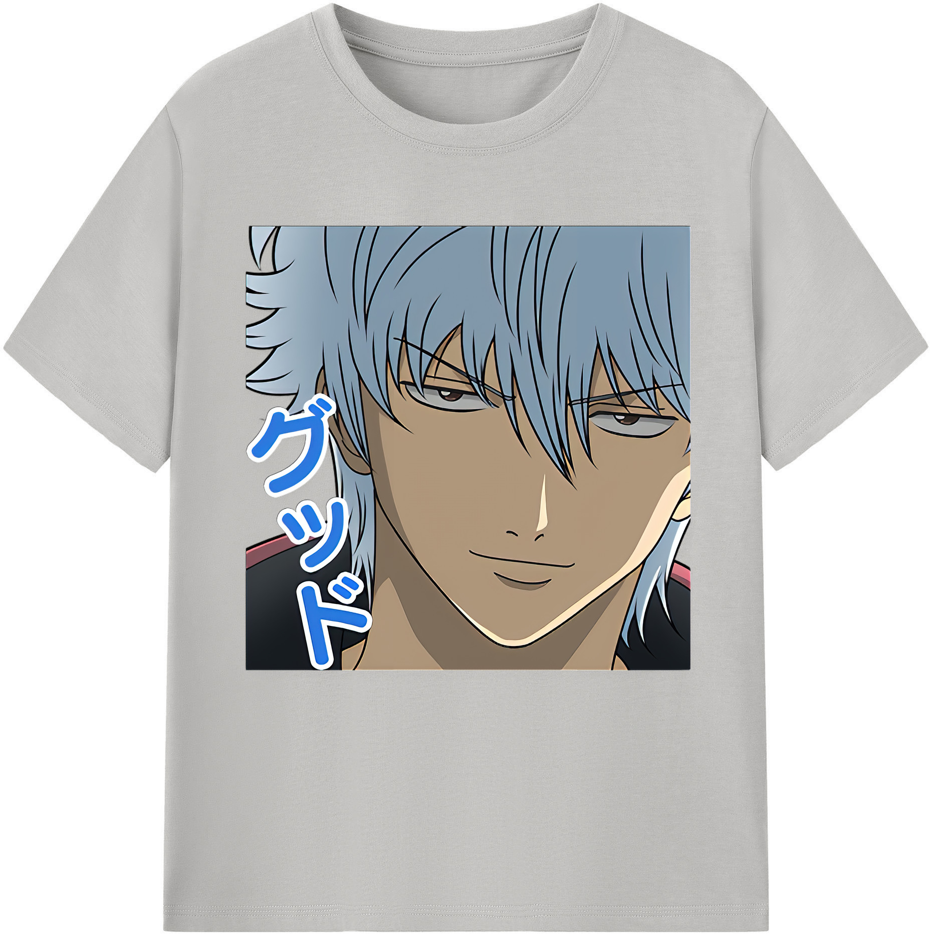 （画像用） ぎんたま 坂田銀時（さかたぎんとき） 神楽 志村新八（しむら しんぱち） GINTAMA Sakata Gintoki Kagura Shimura Shinpachi 綿100％半袖Tシャツ（フロントプリント）
