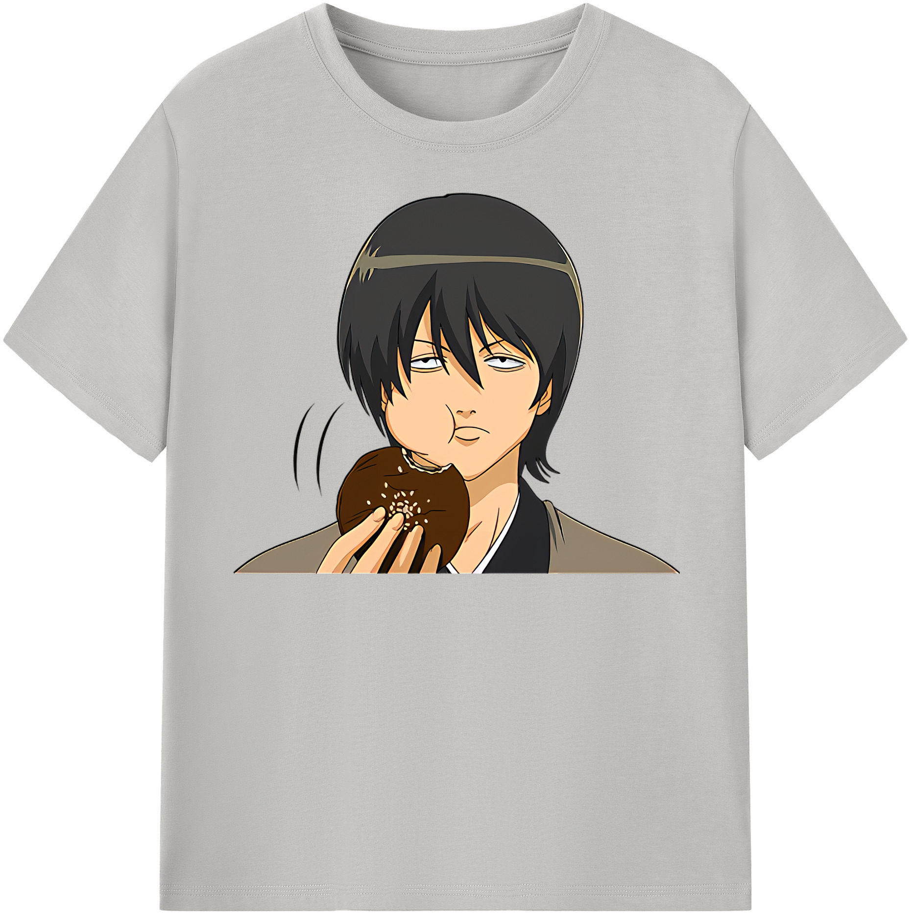 （画像用） ぎんたま 坂田銀時（さかたぎんとき） 神楽 志村新八（しむら しんぱち） GINTAMA Sakata Gintoki Kagura Shimura Shinpachi 綿100％半袖Tシャツ（フロントプリント）