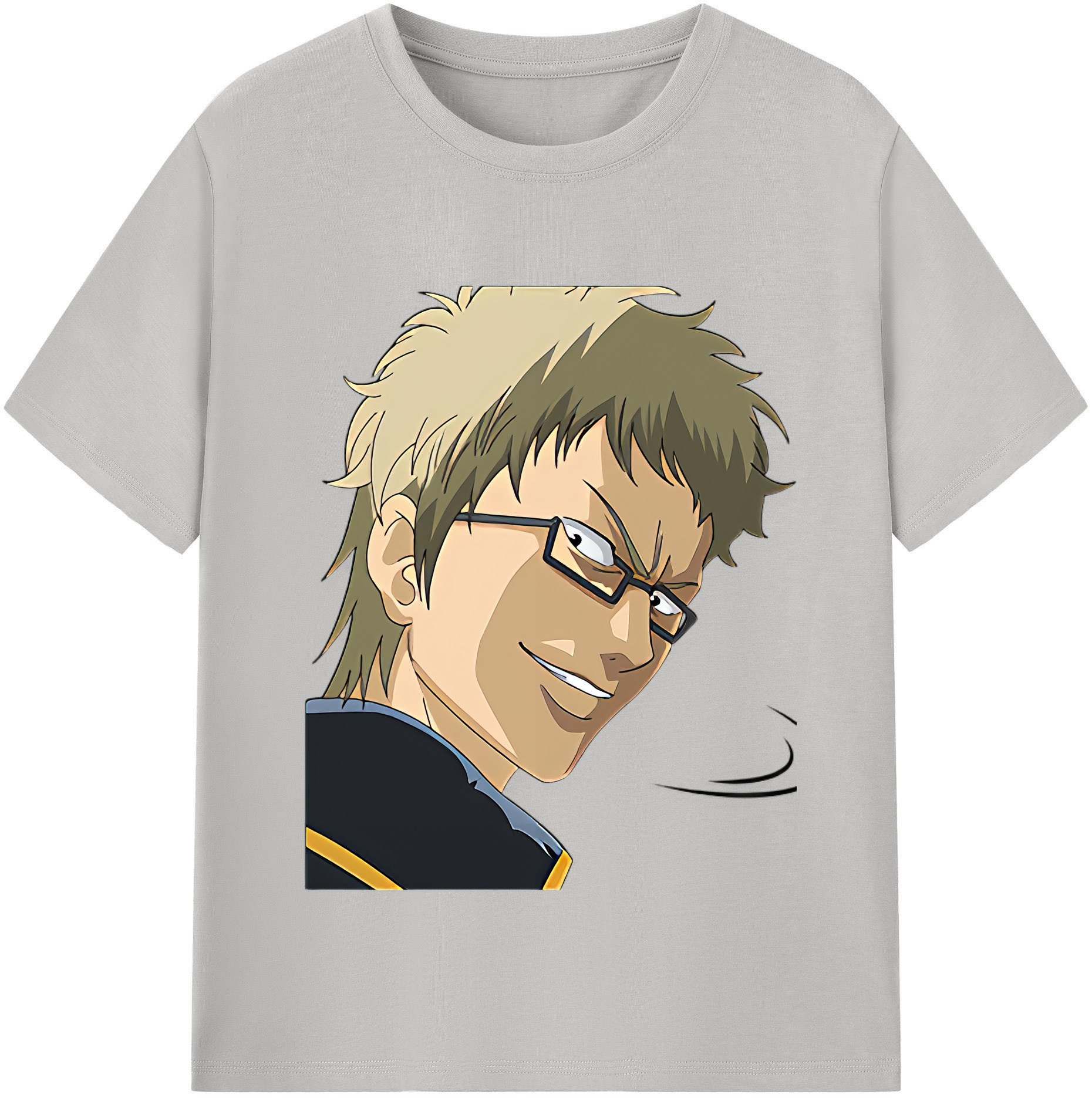 （画像用） ぎんたま 坂田銀時（さかたぎんとき） 神楽 志村新八（しむら しんぱち） GINTAMA Sakata Gintoki Kagura Shimura Shinpachi 綿100％半袖Tシャツ（フロントプリント）