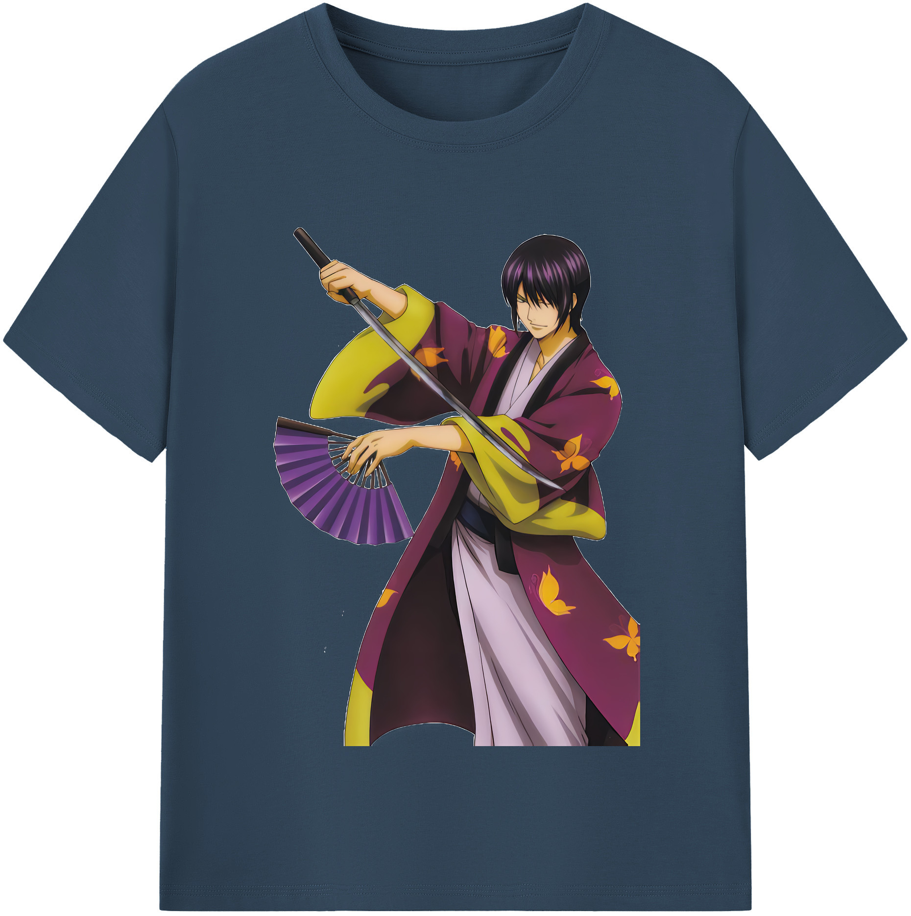 （画像用） ぎんたま 坂田銀時（さかたぎんとき） 神楽 志村新八（しむら しんぱち） GINTAMA Sakata Gintoki Kagura Shimura Shinpachi 綿100％半袖Tシャツ（フロントプリント）