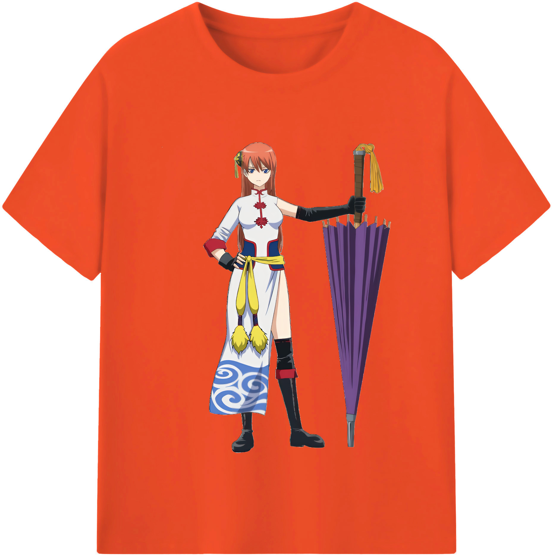 （画像用） ぎんたま 坂田銀時（さかたぎんとき） 神楽 志村新八（しむら しんぱち） GINTAMA Sakata Gintoki Kagura Shimura Shinpachi 綿100％半袖Tシャツ（フロントプリント）
