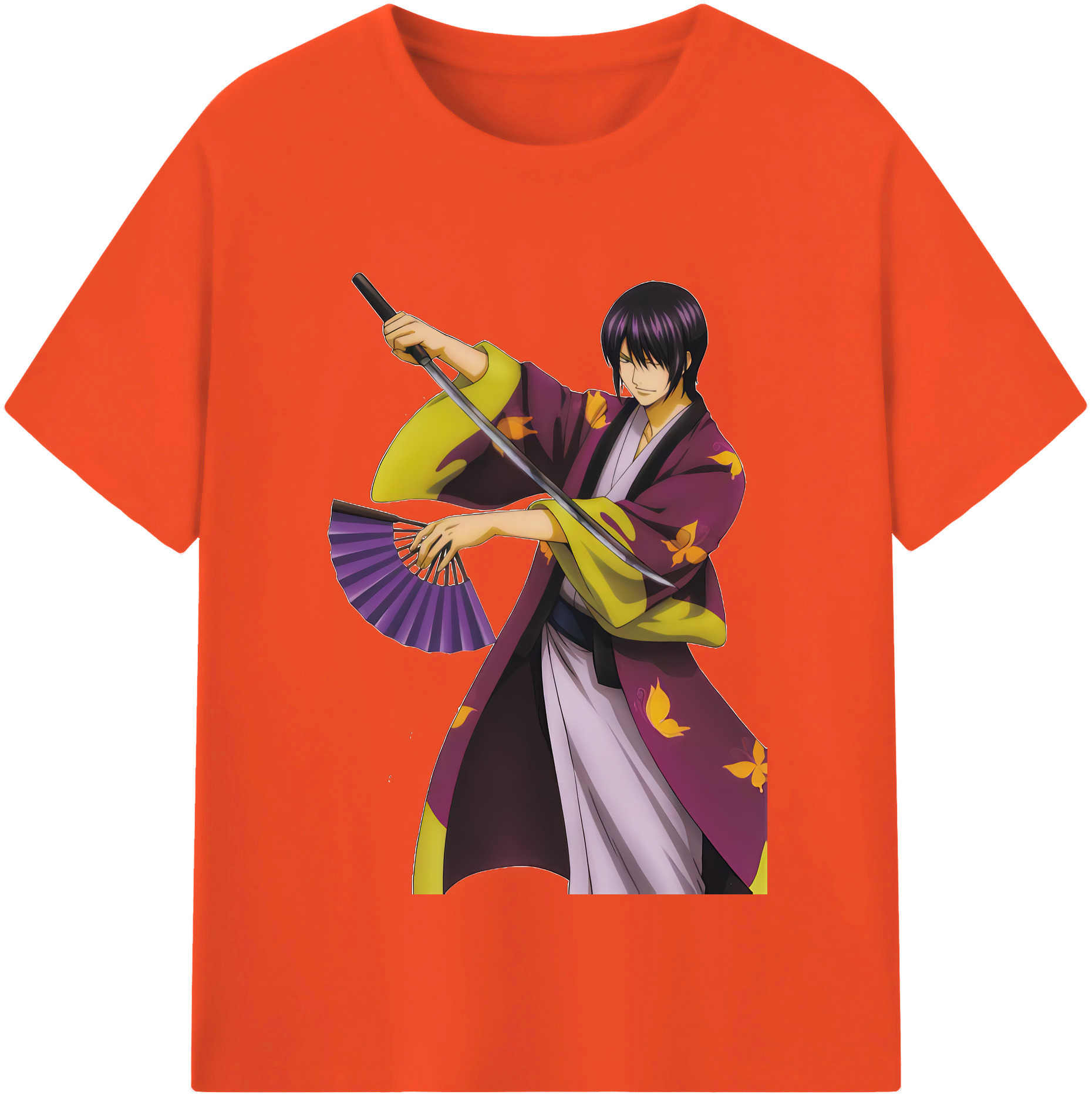 （画像用） ぎんたま 坂田銀時（さかたぎんとき） 神楽 志村新八（しむら しんぱち） GINTAMA Sakata Gintoki Kagura Shimura Shinpachi 綿100％半袖Tシャツ（フロントプリント）