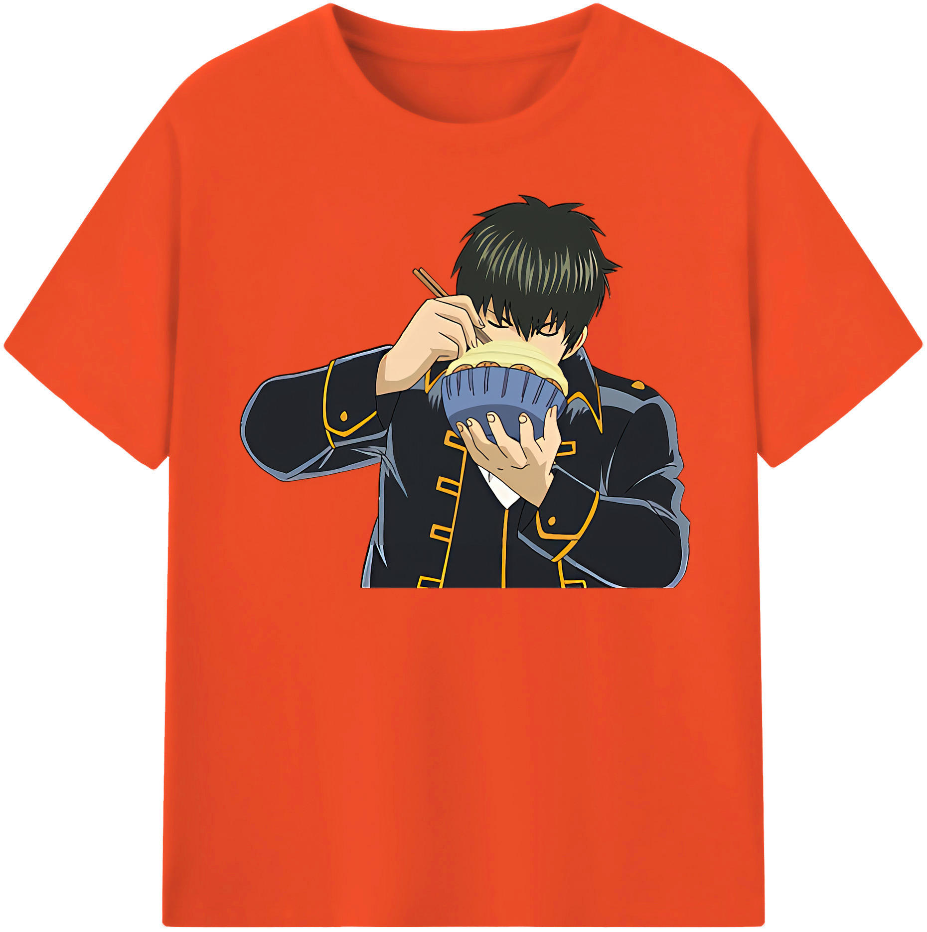 （画像用） ぎんたま 坂田銀時（さかたぎんとき） 神楽 志村新八（しむら しんぱち） GINTAMA Sakata Gintoki Kagura Shimura Shinpachi 綿100％半袖Tシャツ（フロントプリント）